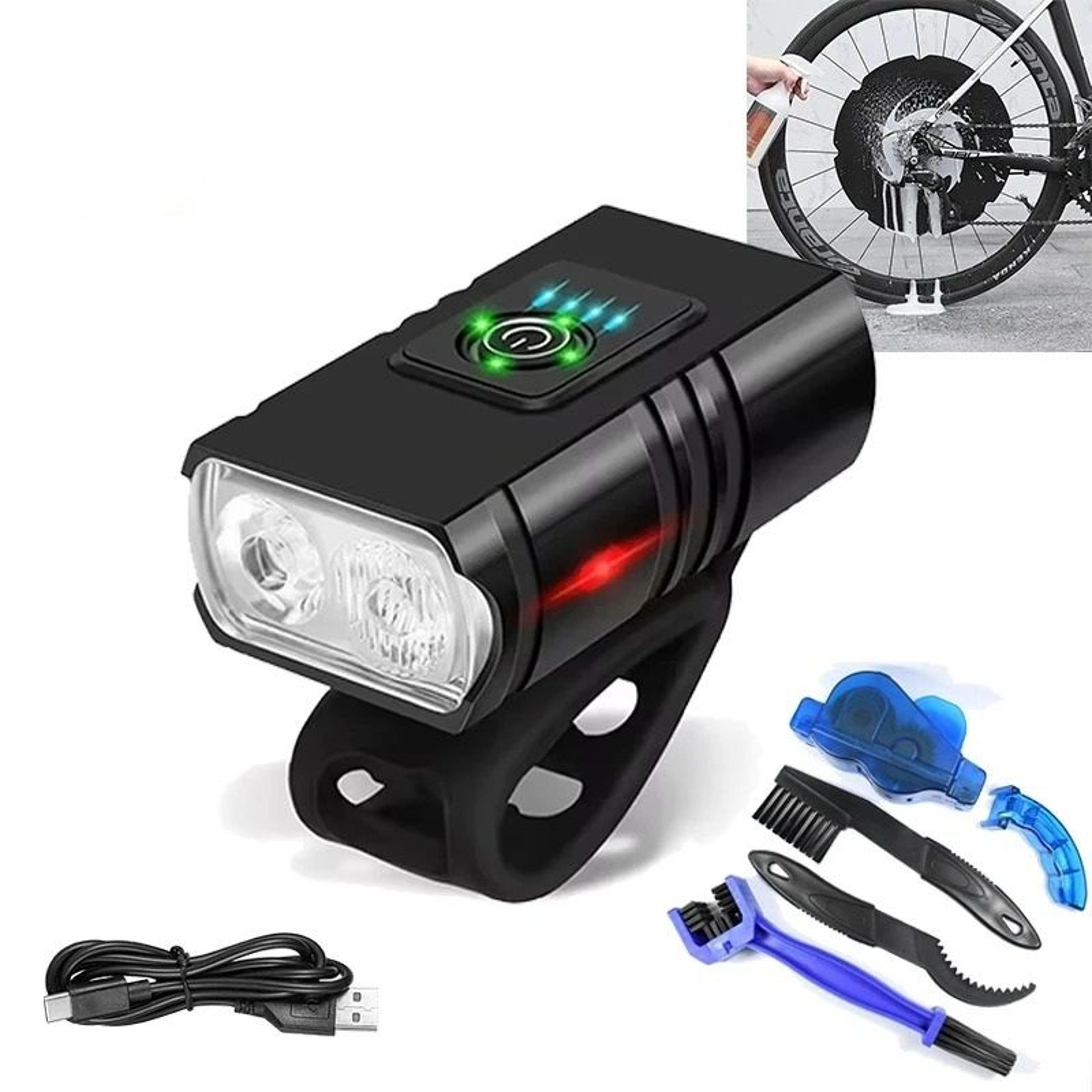 usb rechargeable t6 led bicycle front light for night riding