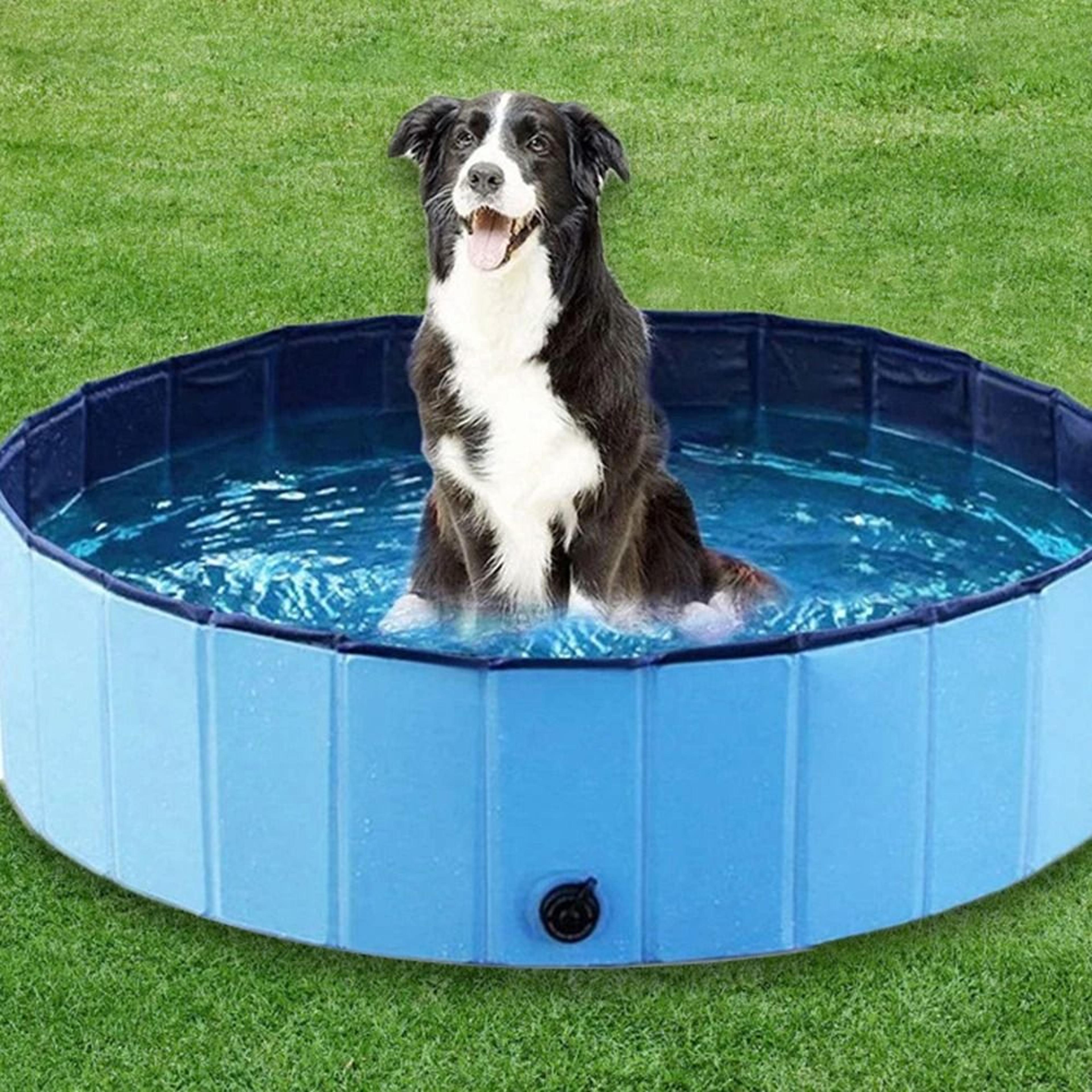 portable dog swimming pool and folding pet bathtub for large dogs