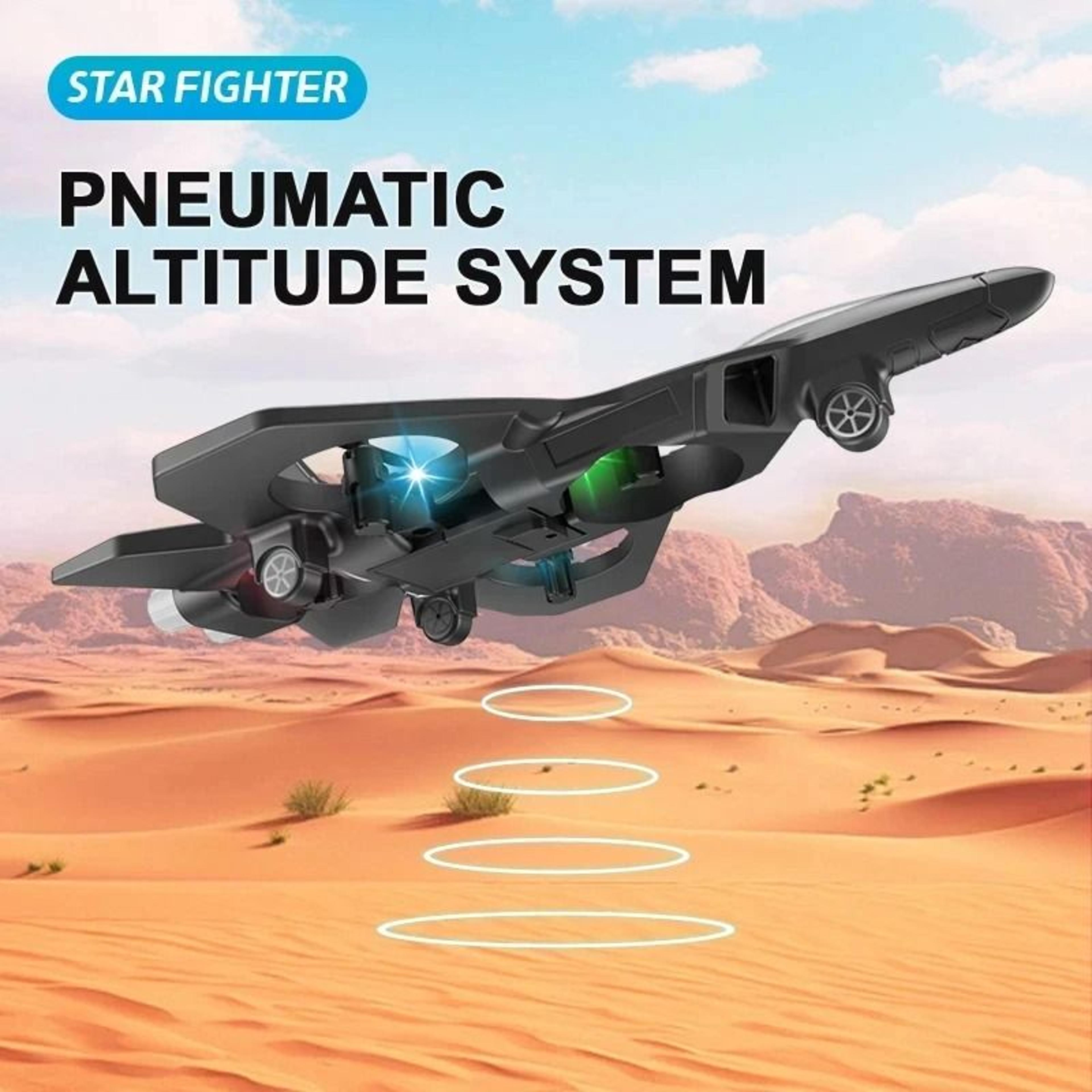 2.4g remote control foam fighter plane with led lights and stunt tumbling