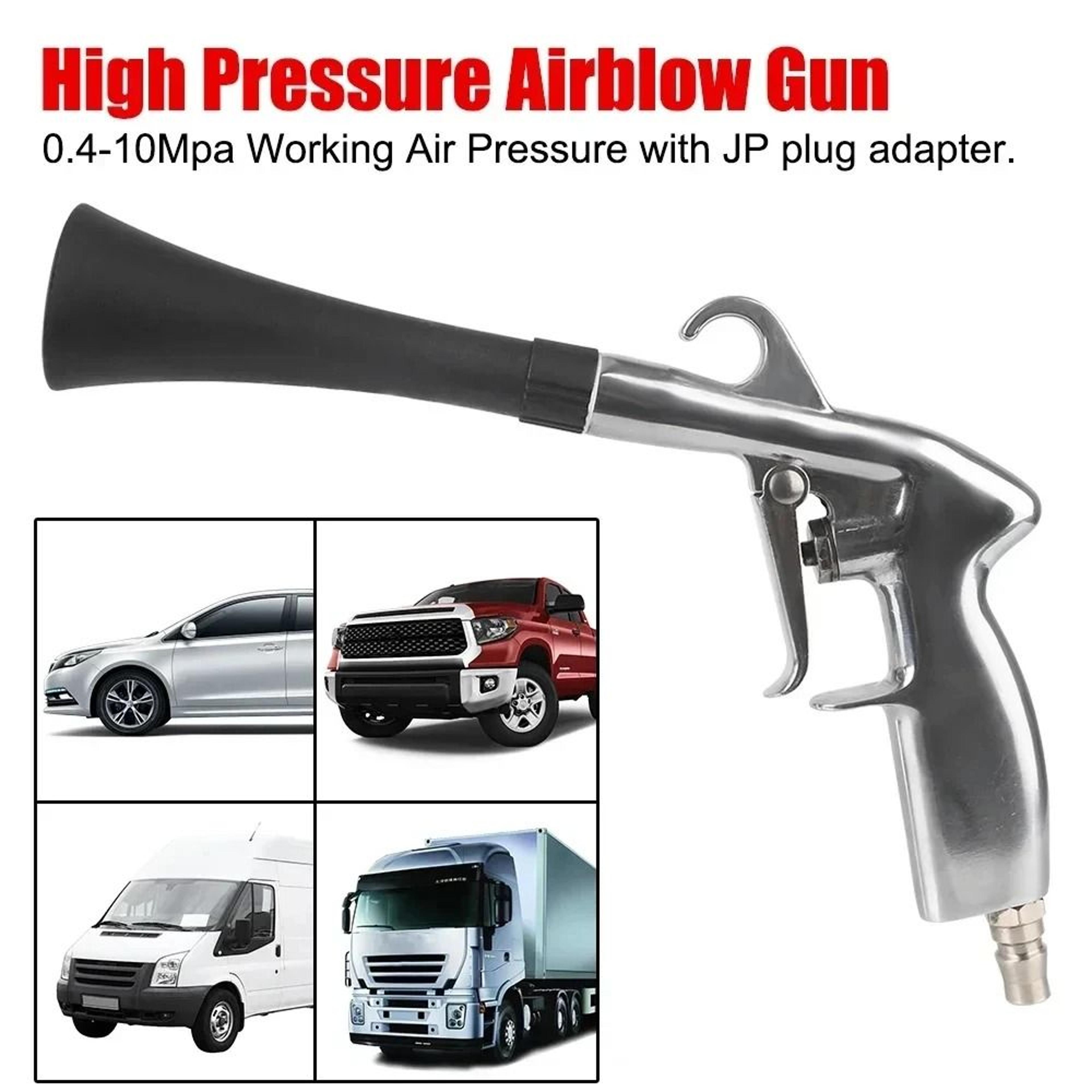 high pressure tornado air blow cleaning gun for car interior detailing and dust removal