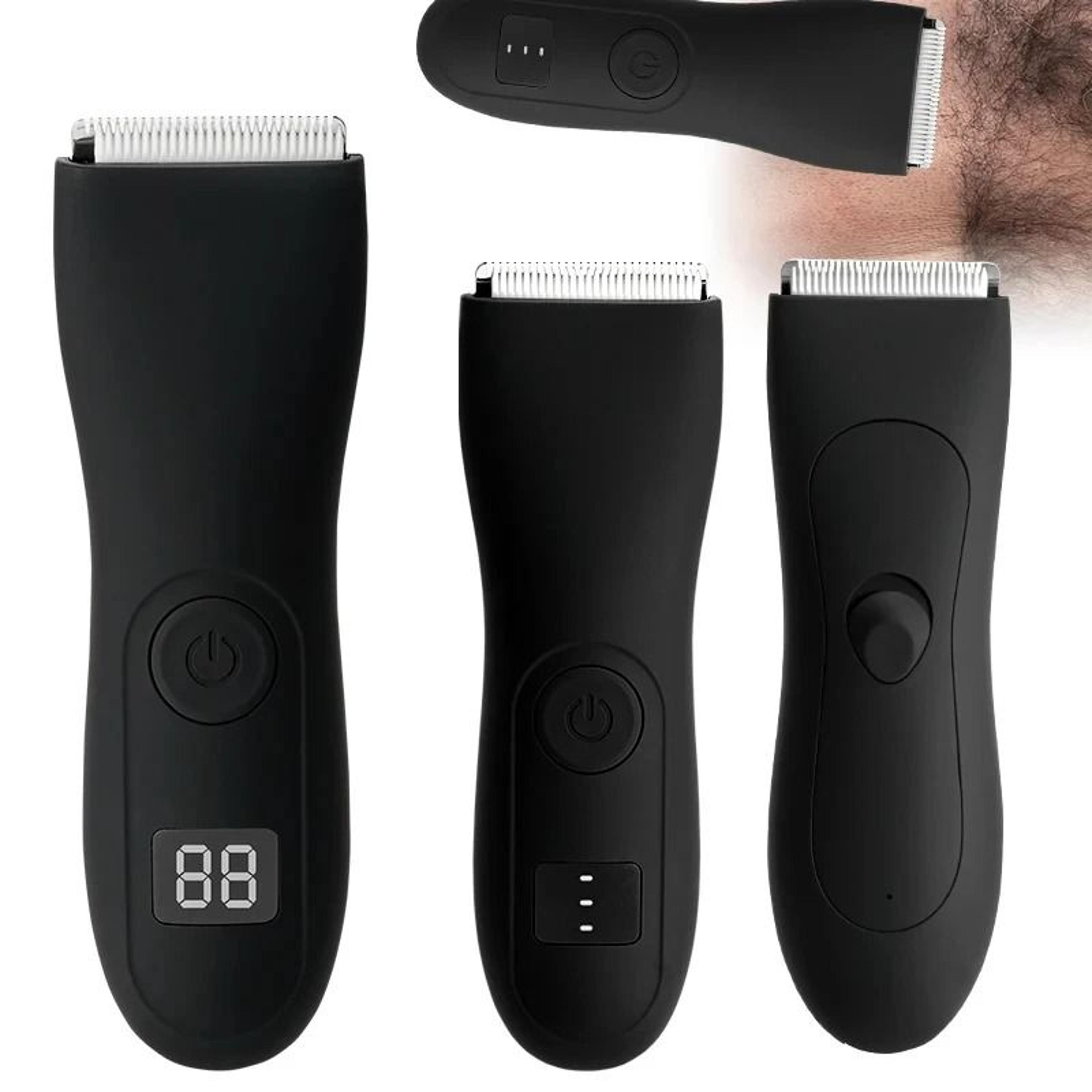 waterproof full body hair trimmer with ceramic blades for men and women sensitive areas