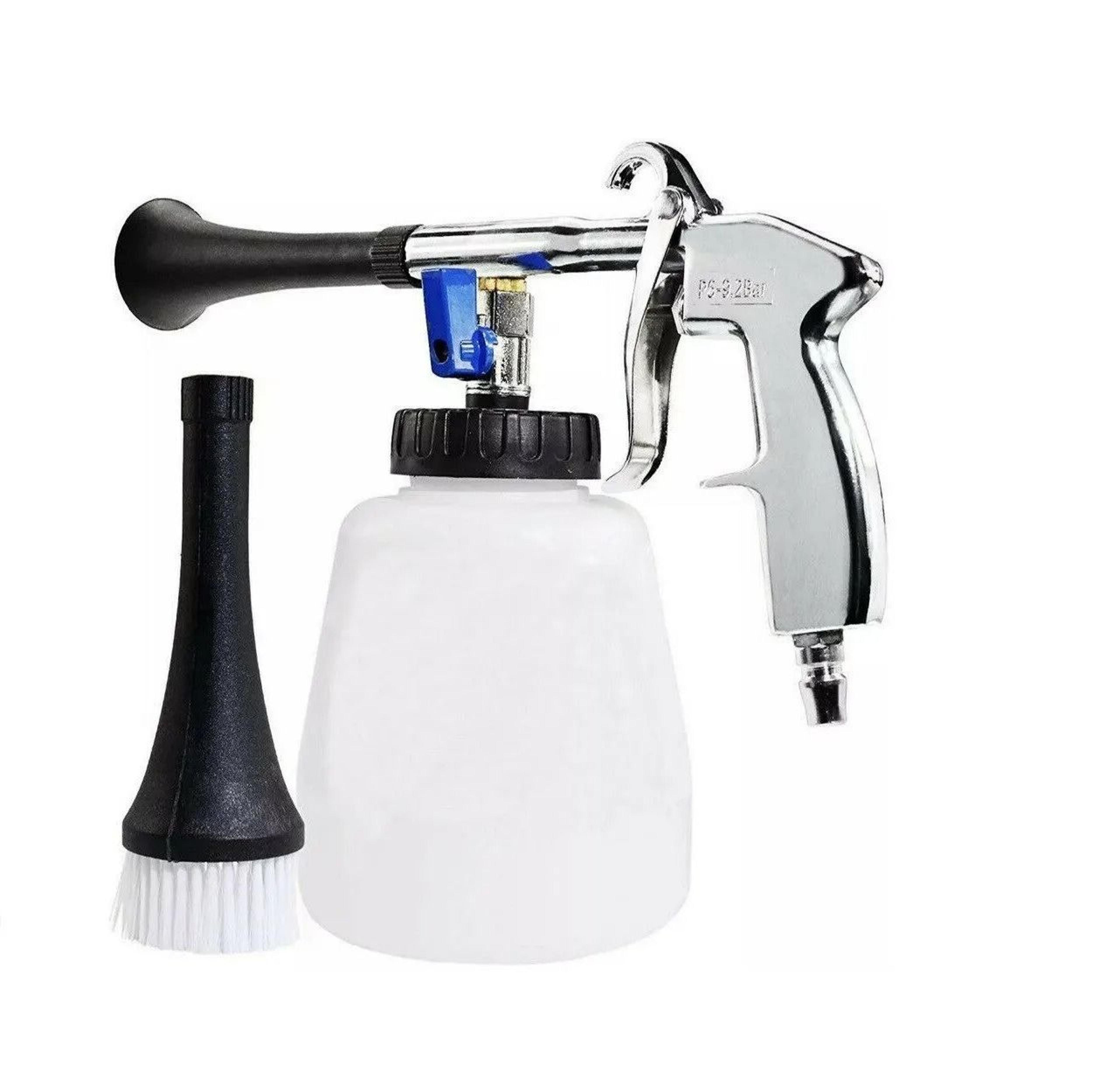 high wind speed car interior cleaning air blowing gun with brush attachment