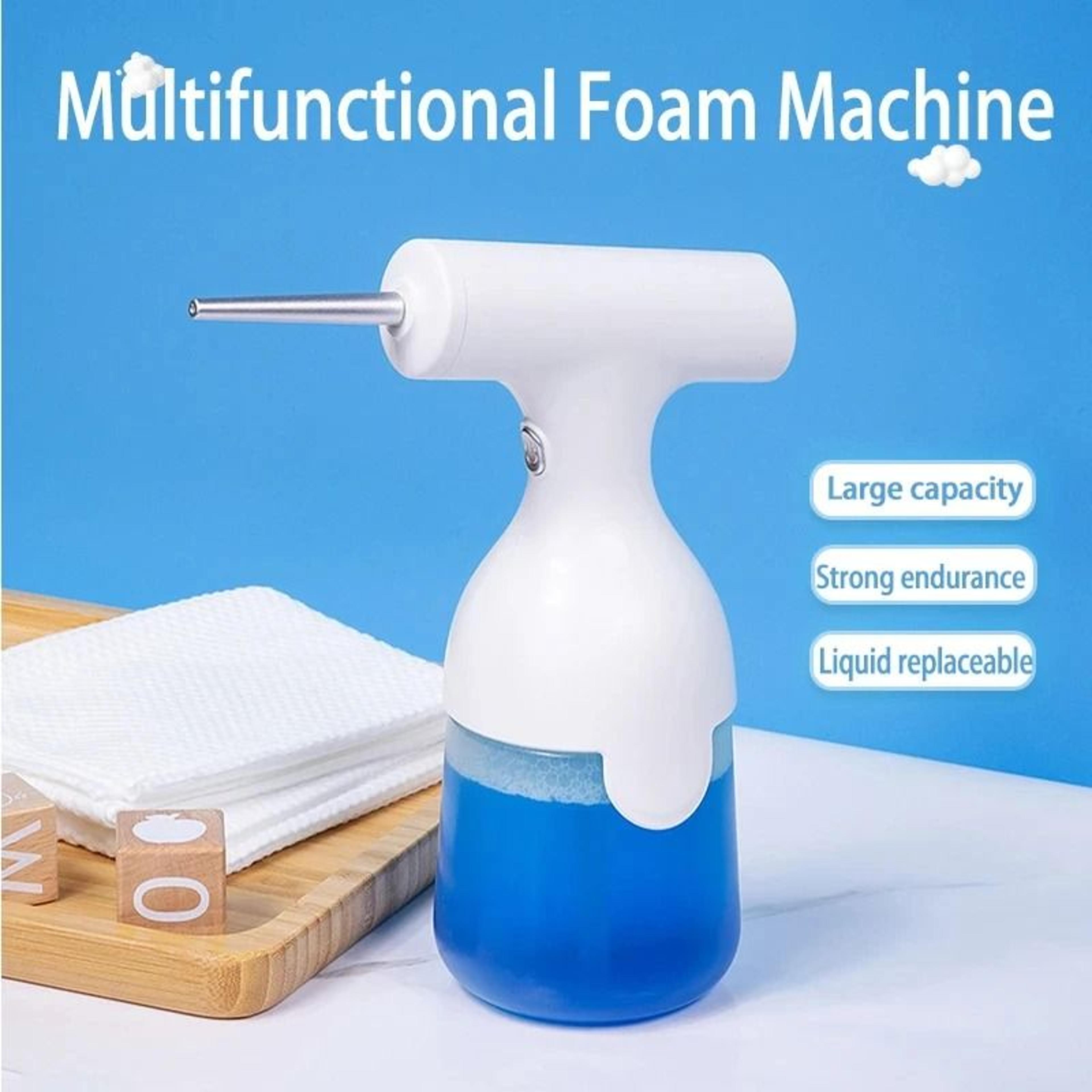 rechargeable electric foam spray gun for soap, shampoo, and cleaning solution