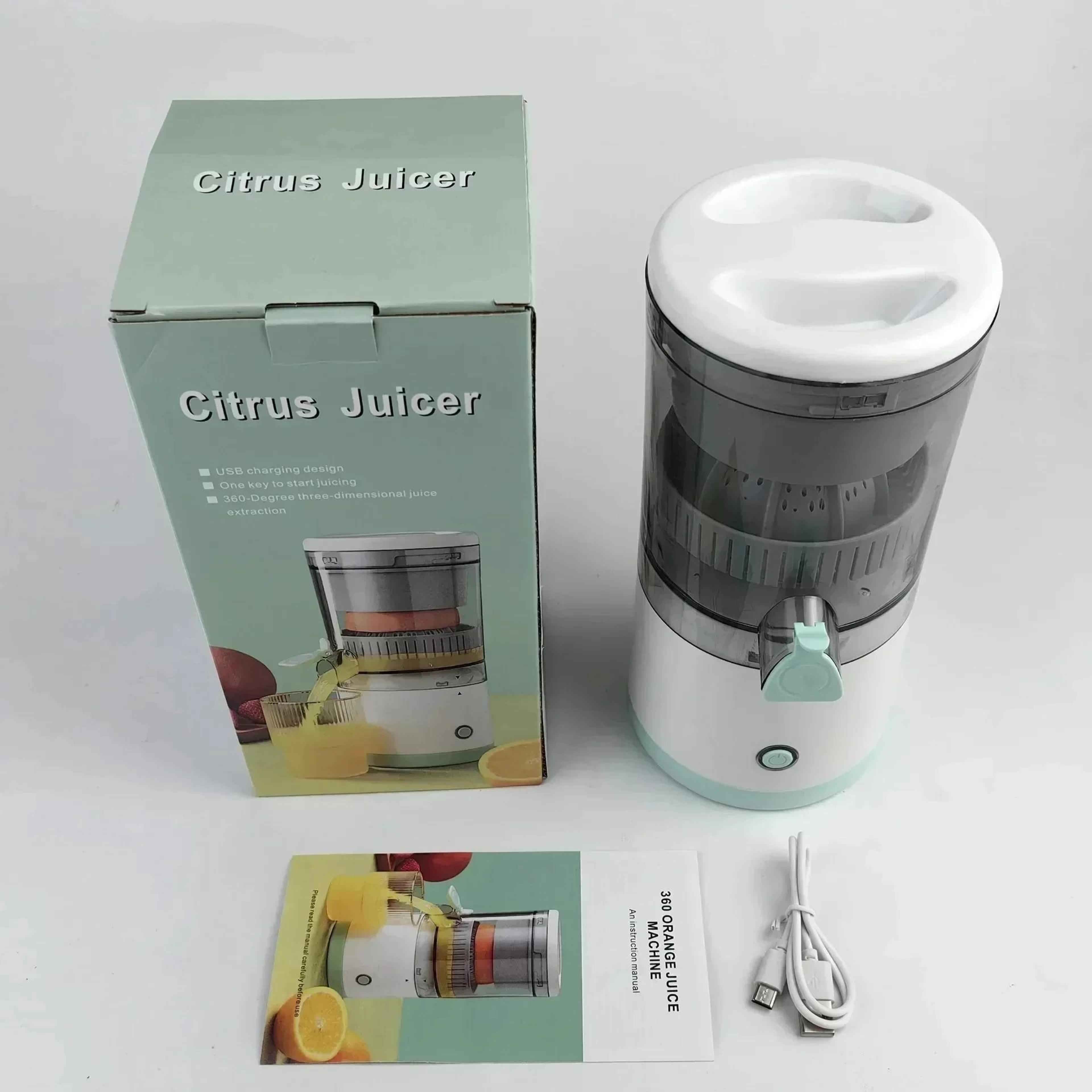 rechargeable portable electric citrus juicer cup for fresh orange lemon and fruit juice