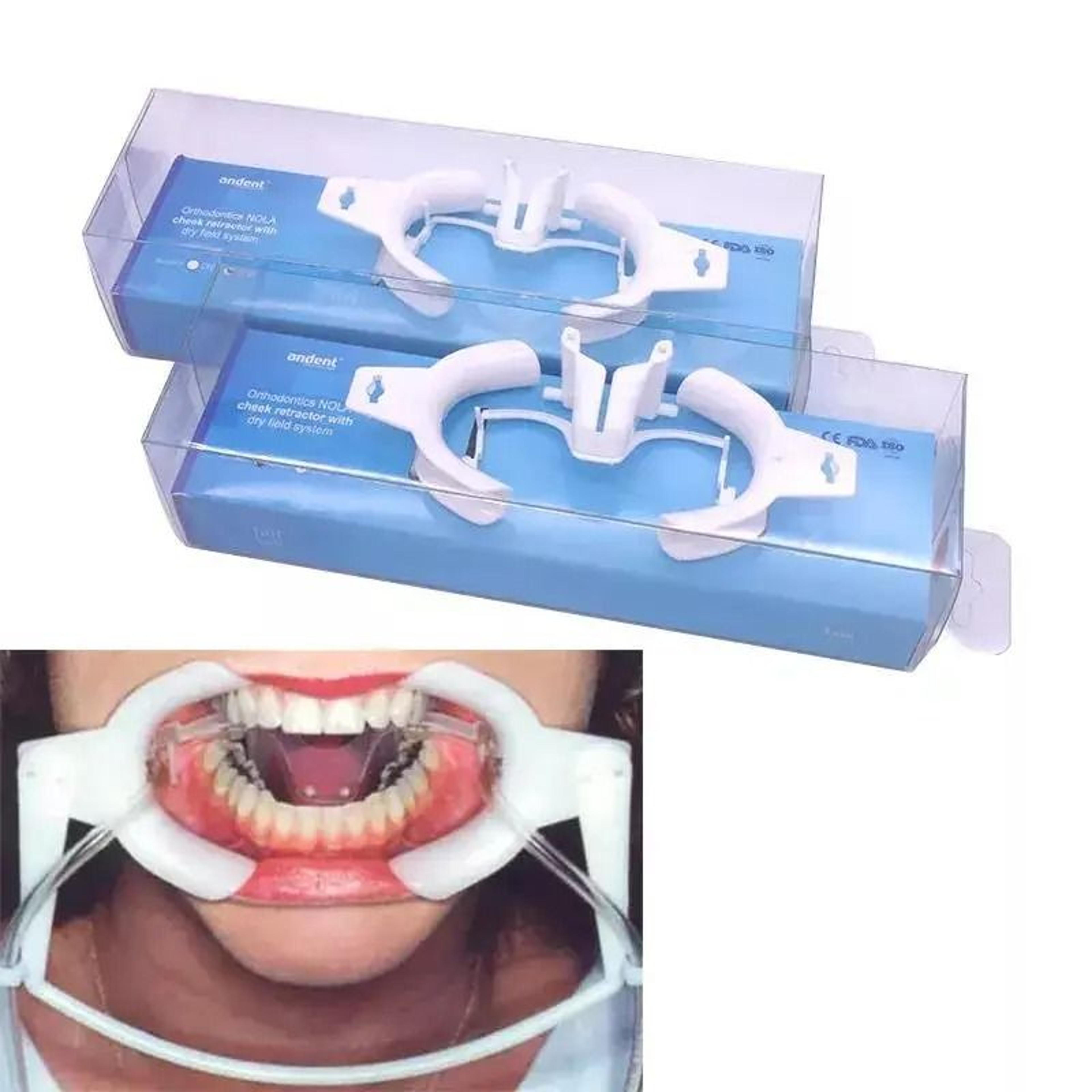 dental mouth retractor with saliva suction oral dry field lip cheek opener orthodontic tool set
