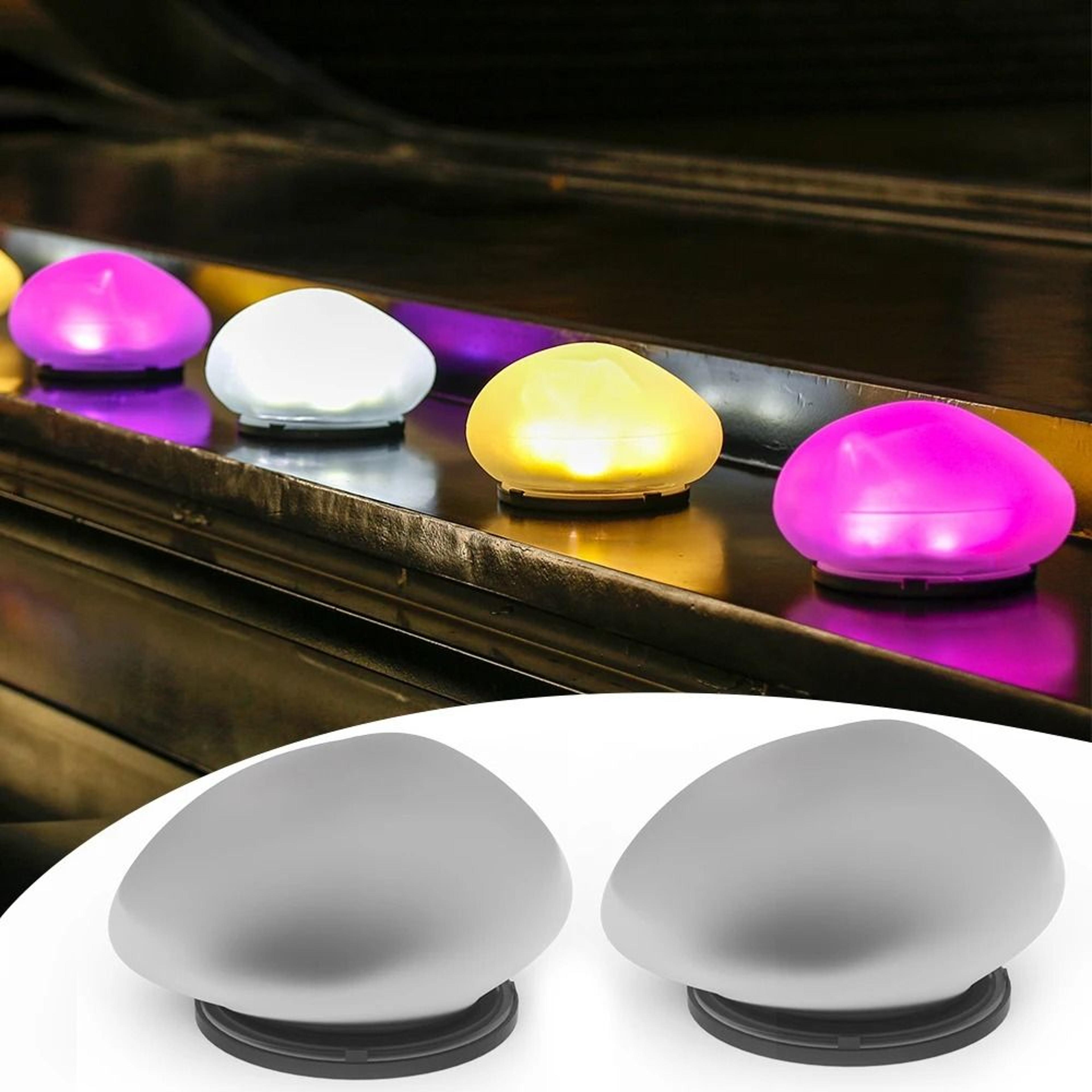 solar pebble outdoor decorative light waterproof garden lamp for courtyard and poolside decor