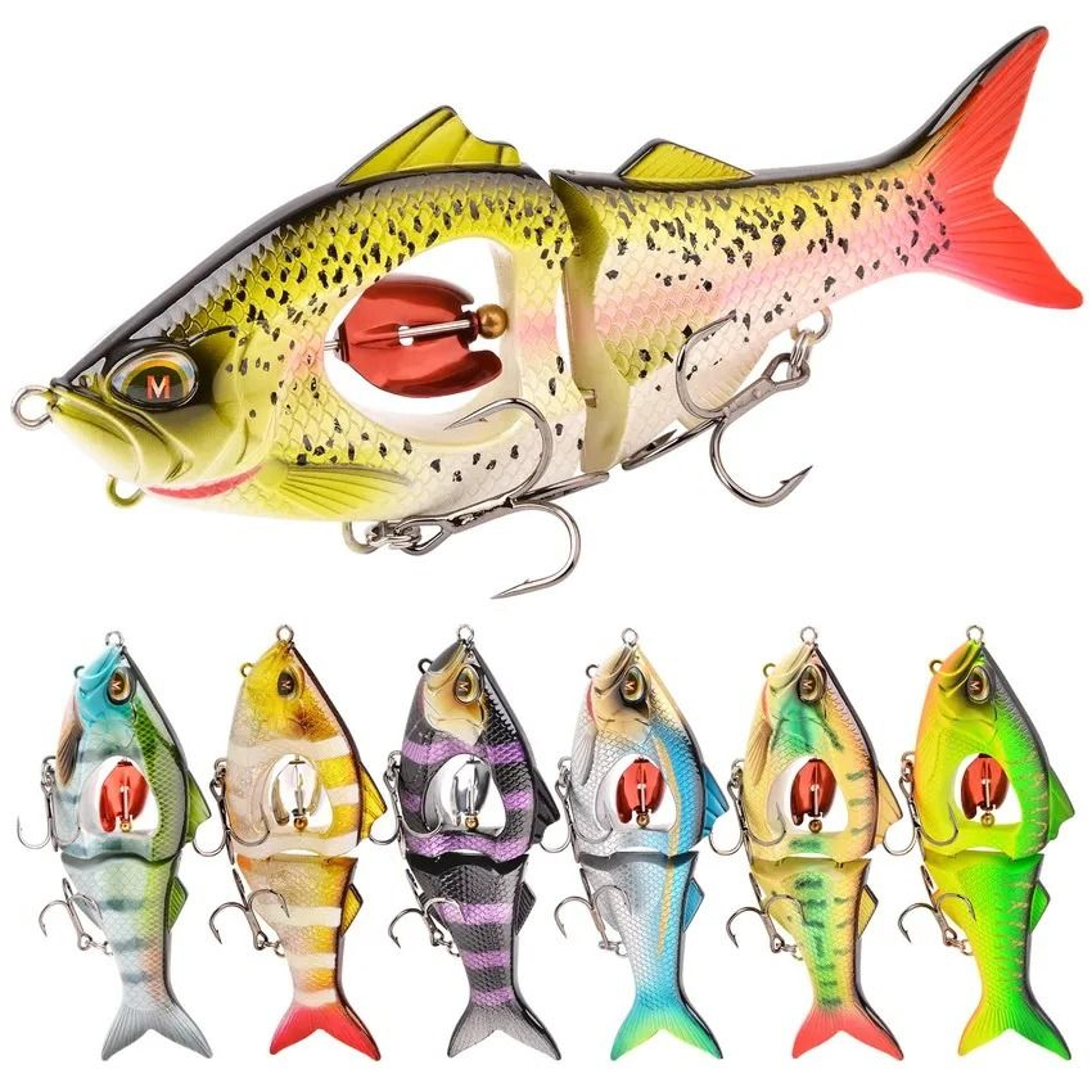 slow sinking swimbait glidebait jerkbait with propeller and belly blade 4.45 in to 5.31 in predator fishing lure