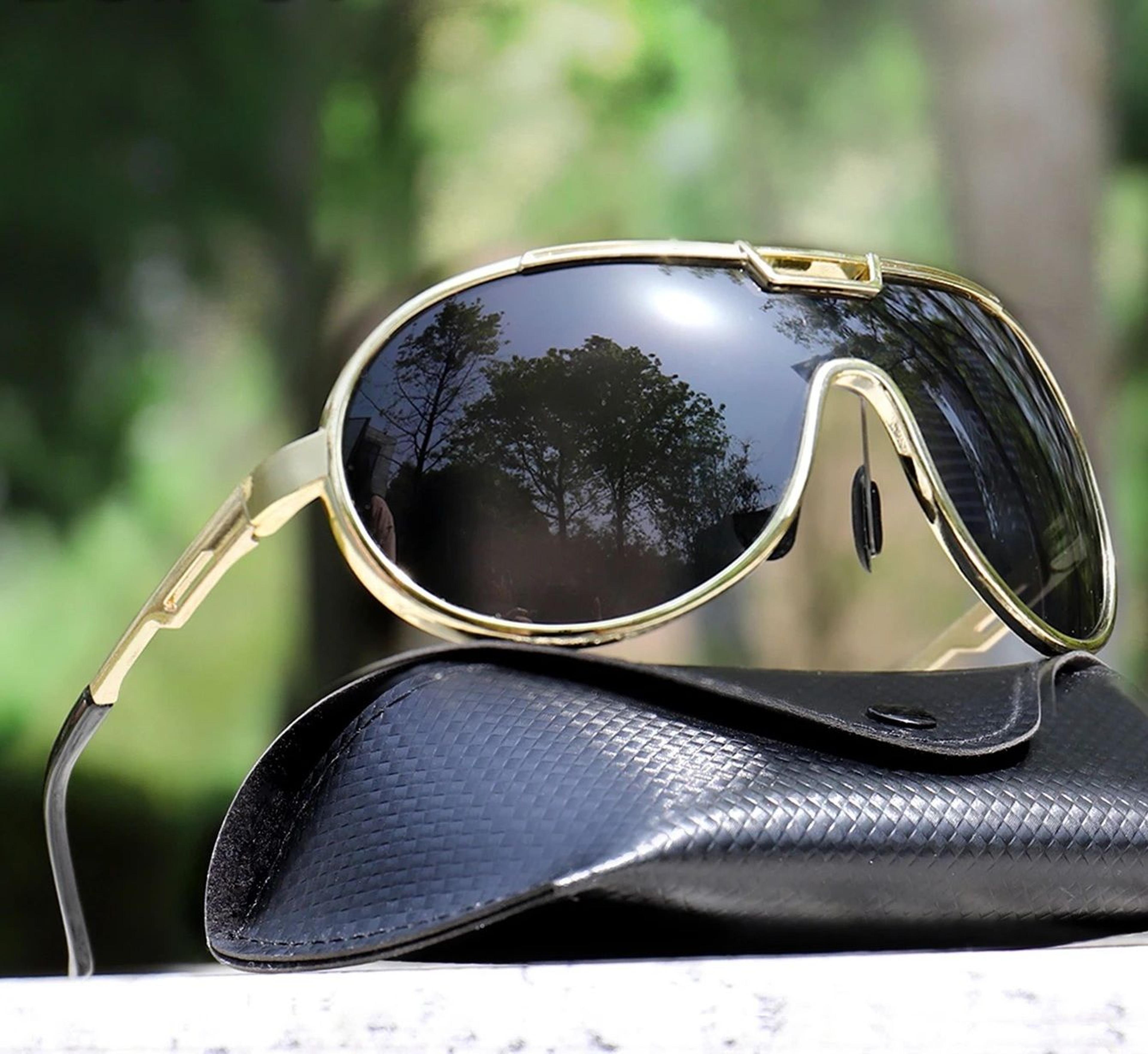 trendy round windproof fishing sunglasses with uv protection and box for men and women