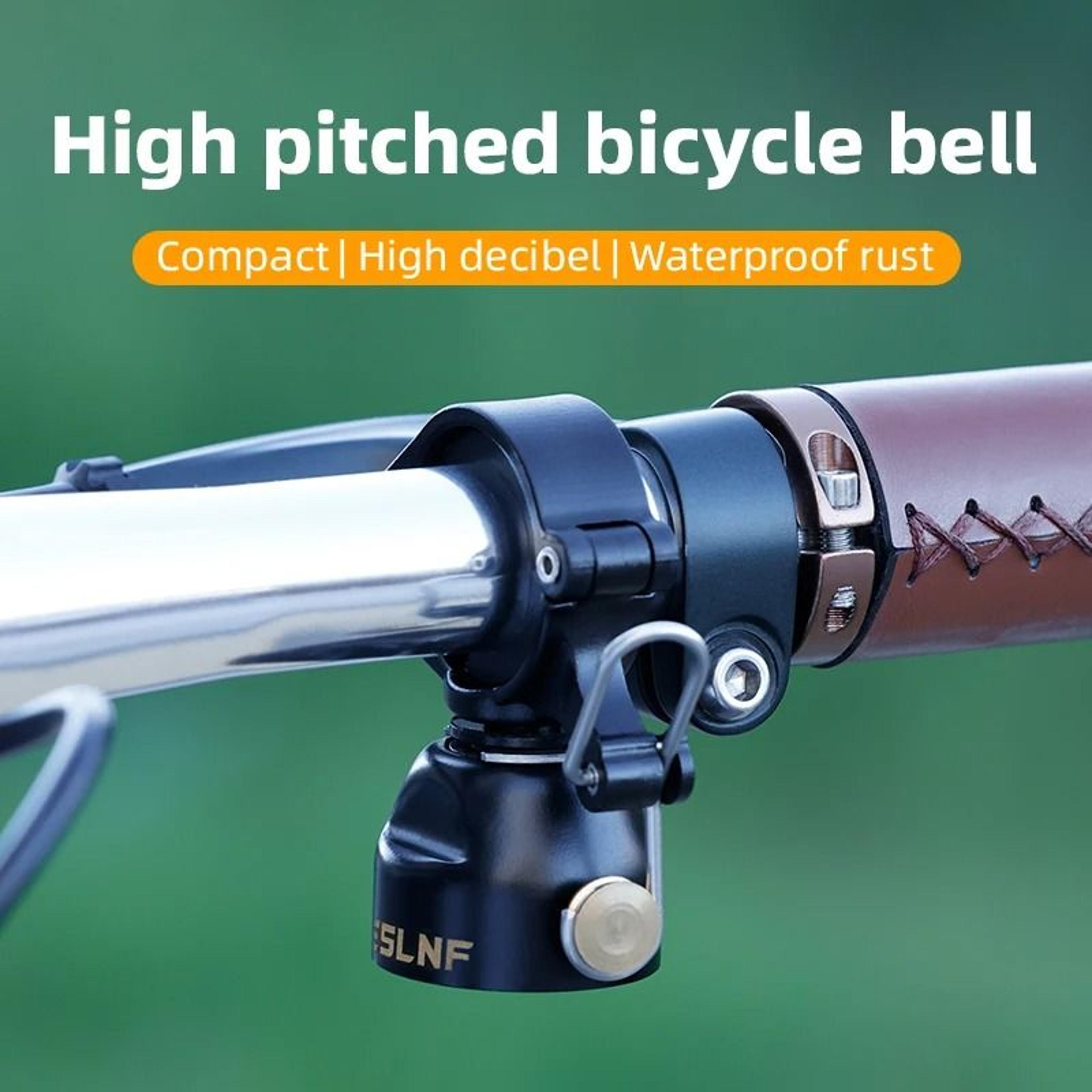 copper bike bell with single strike and cowbell mode