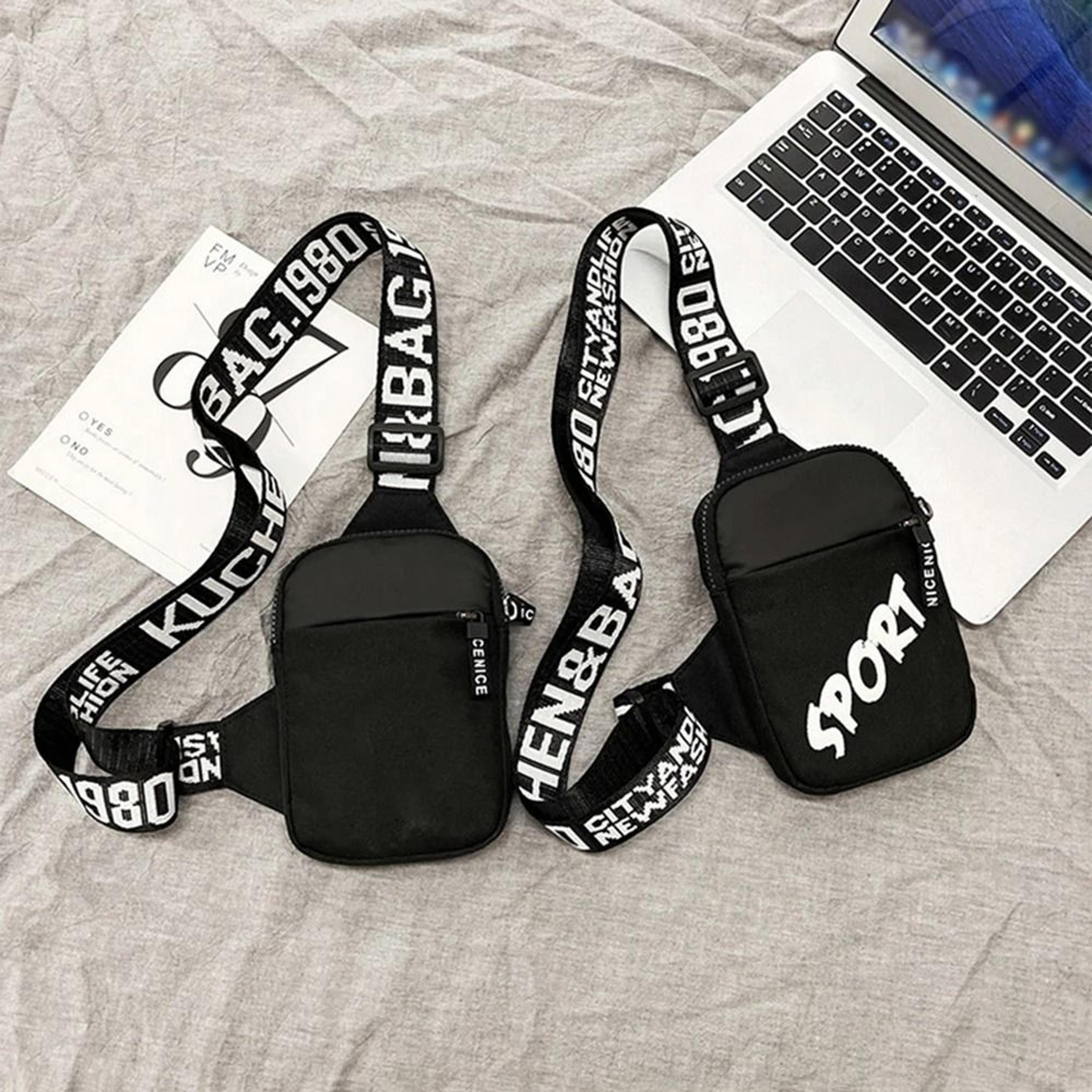 waterproof nylon mini crossbody bag small sling shoulder bag for men