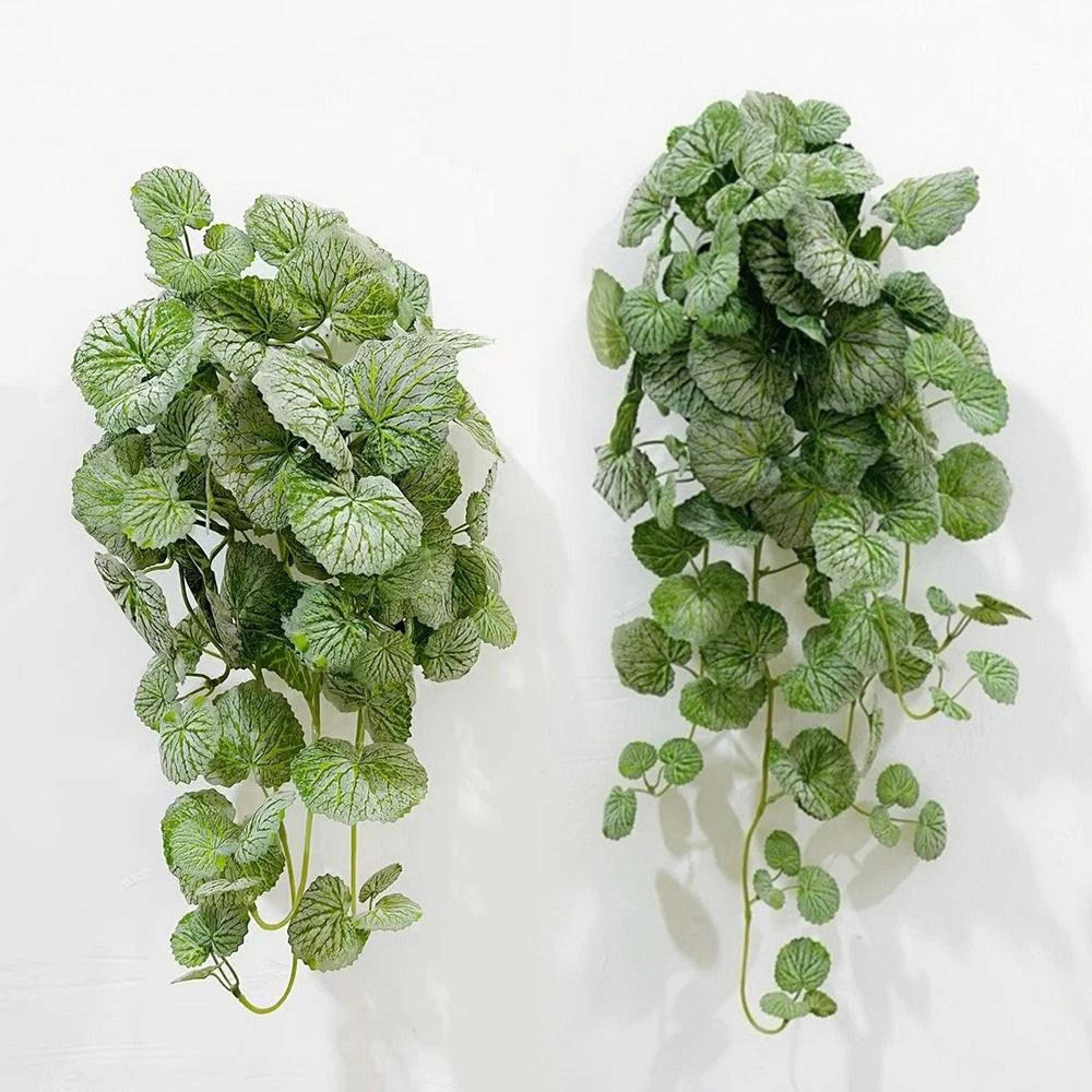 artificial hanging vine plant crabapple leaf greenery wall decor for home