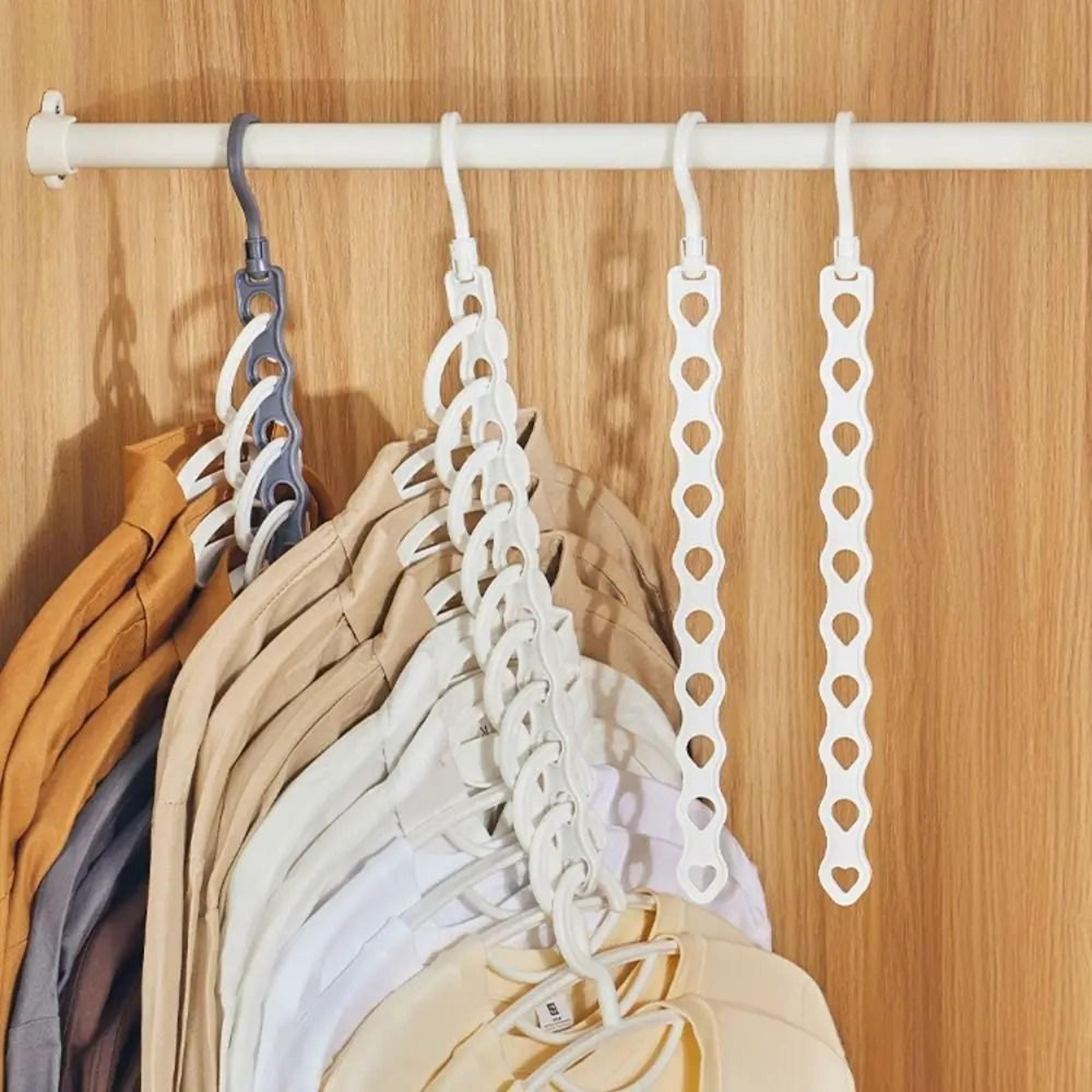 10 hole space saving clothes hanger multi garment closet organizer