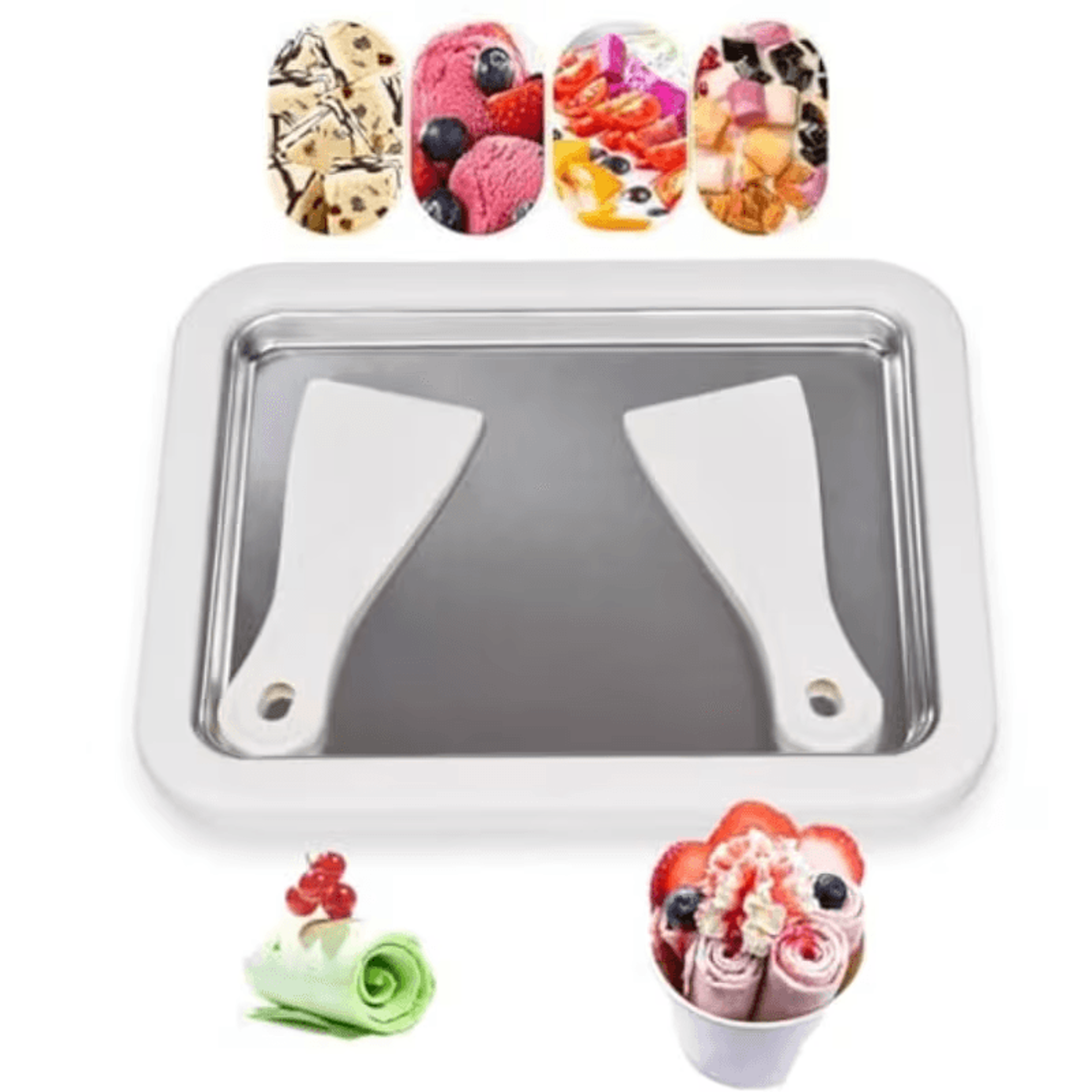 chillcraft instant ice cream roll maker, diy frozen rolls & sorbets in minutes