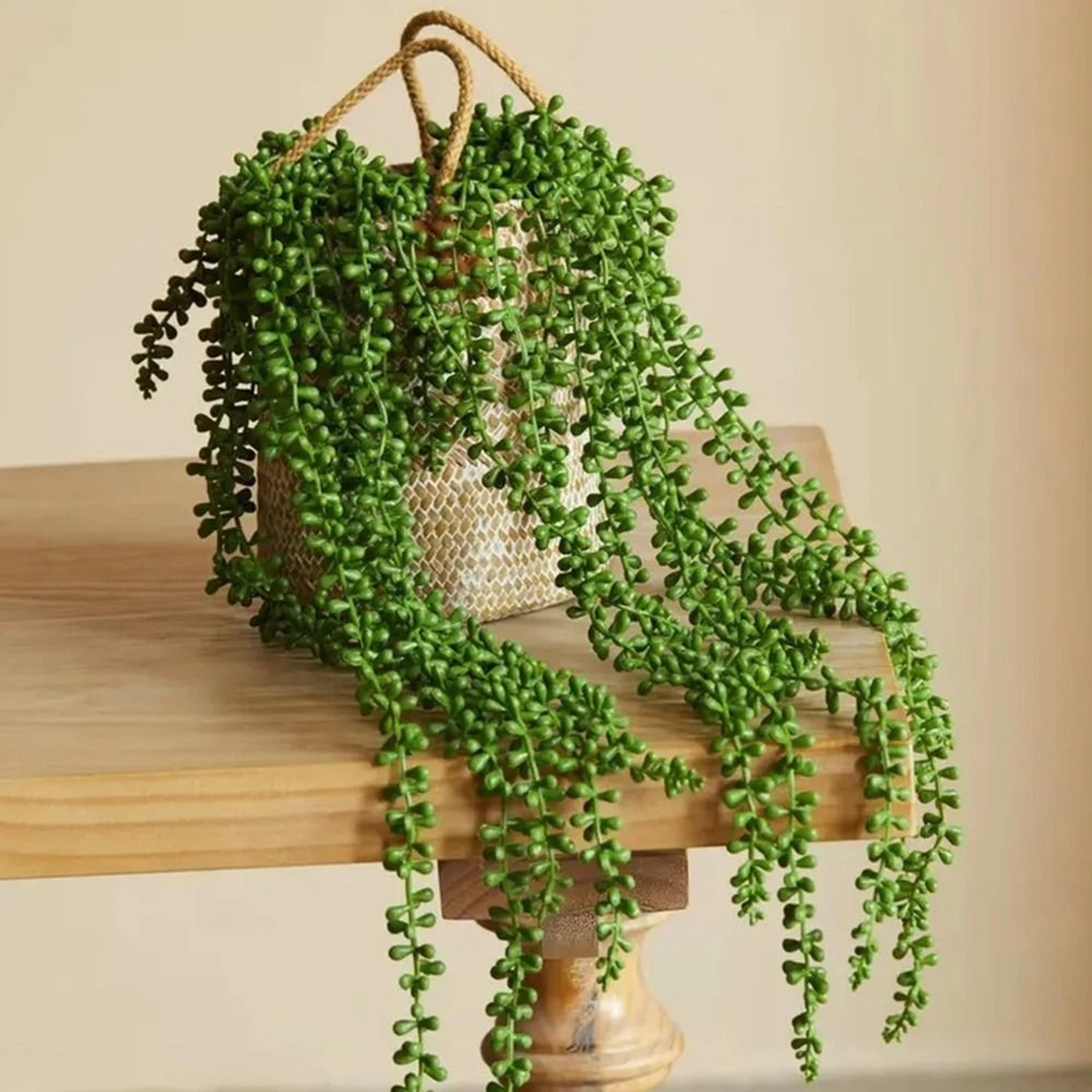 artificial hanging vine love tears green plant decor for ceiling and wall