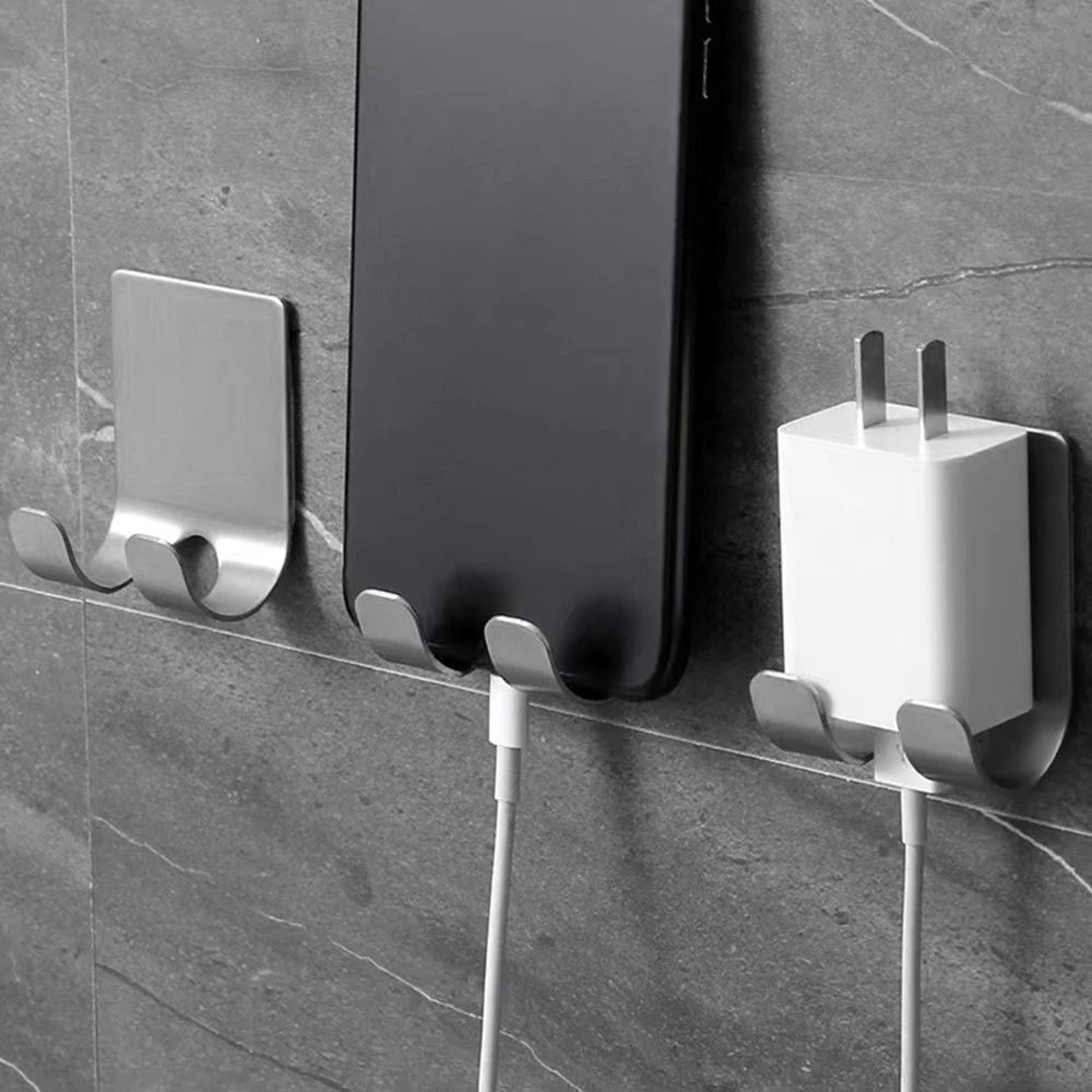 2 pack stainless steel razor holder bathroom shaver stand wall hook organizer for men