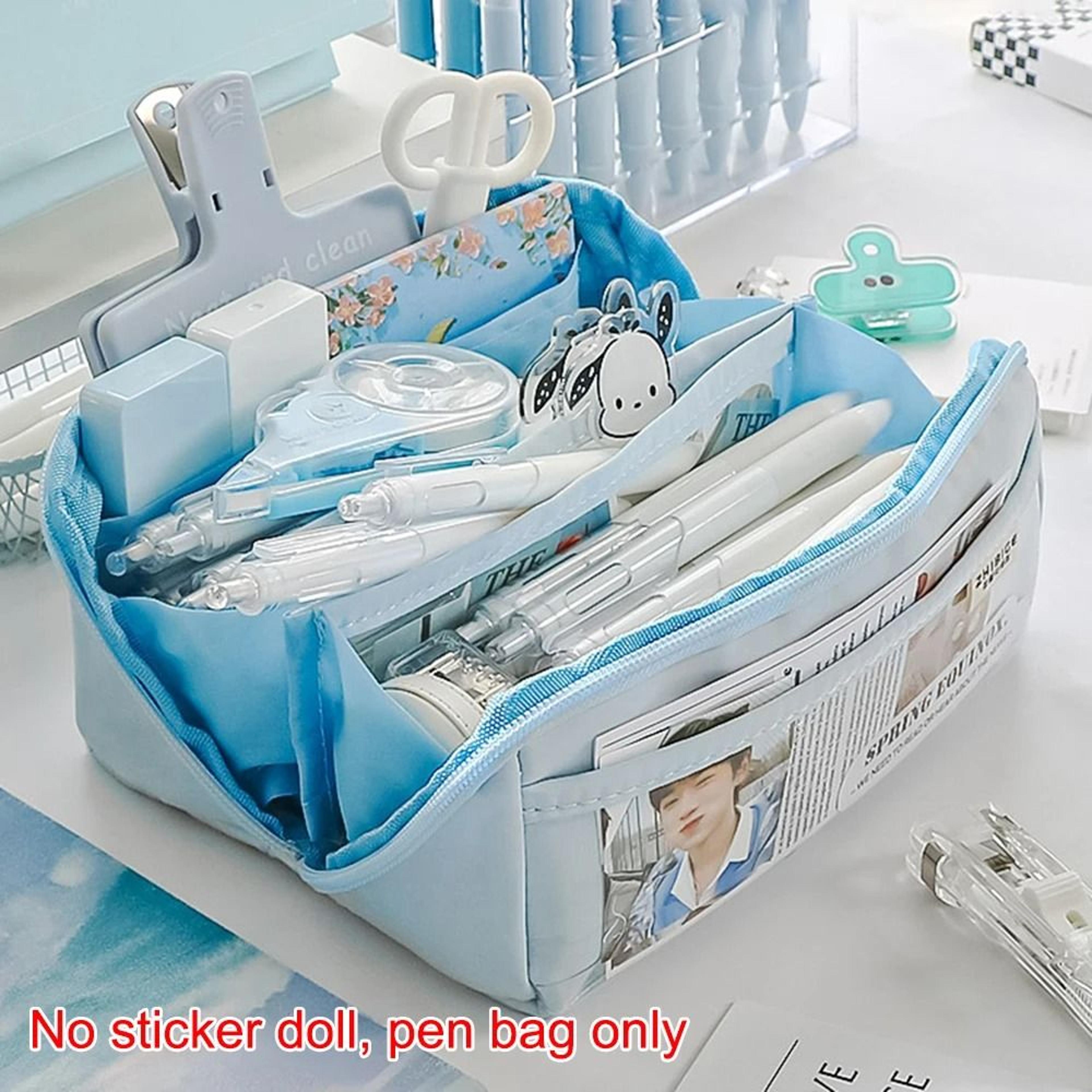 10 tier transparent pencil case high capacity multi compartment pen bag for kids school and travel
