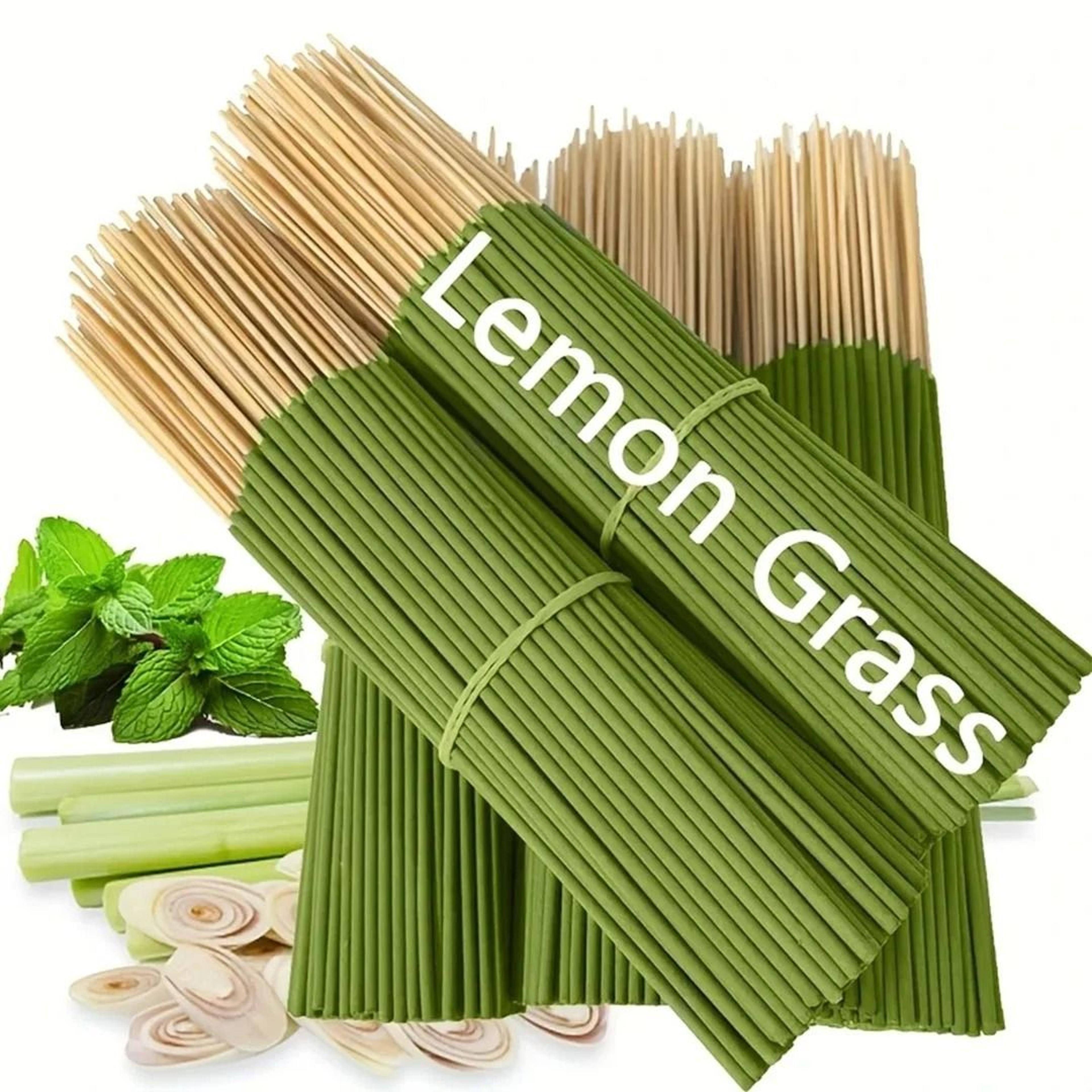 lemongrass oil burning stick with 45-minute burn time for home, camping, and outdoor use