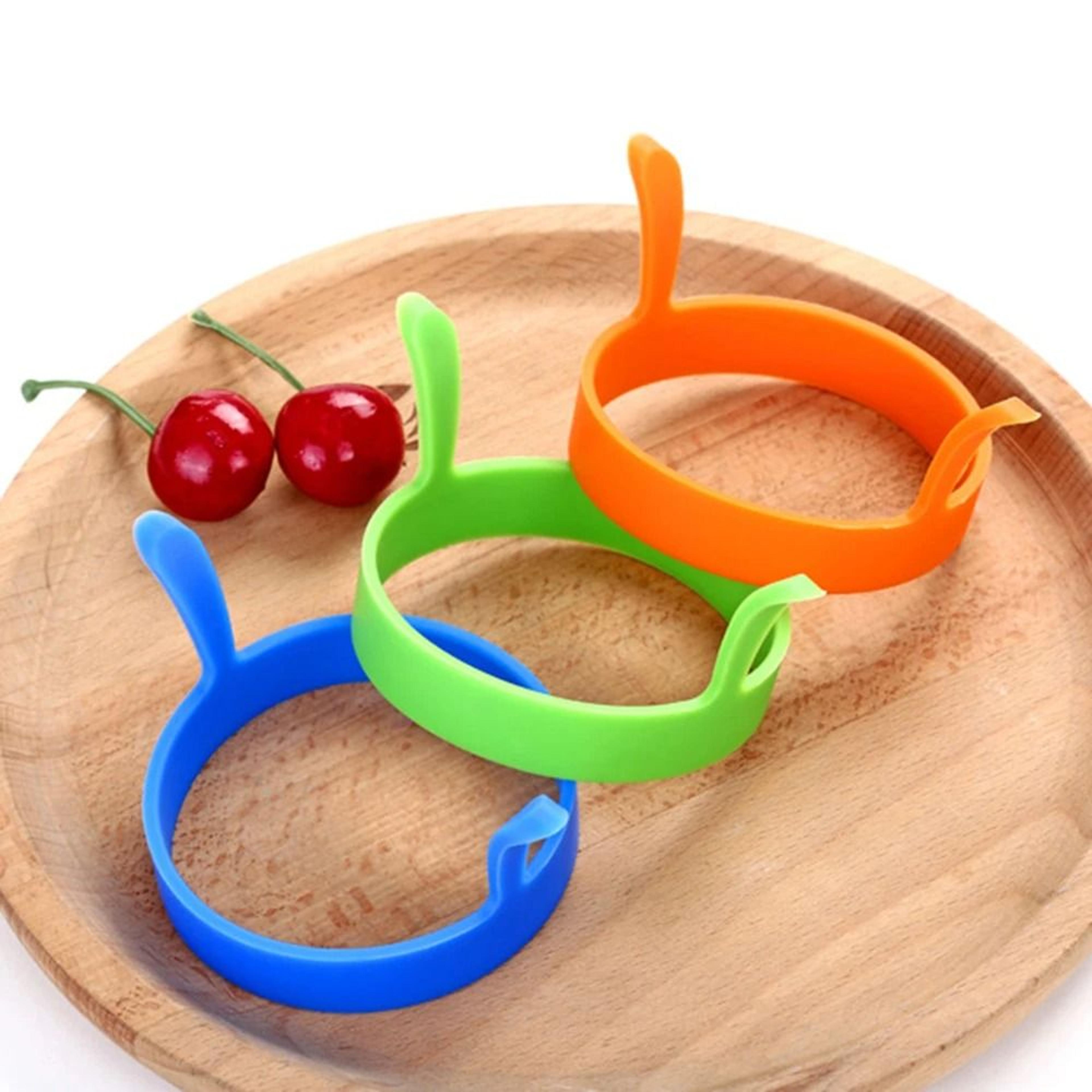 round silicone omelette ring and fried egg mold non-stick heat-resistant breakfast maker