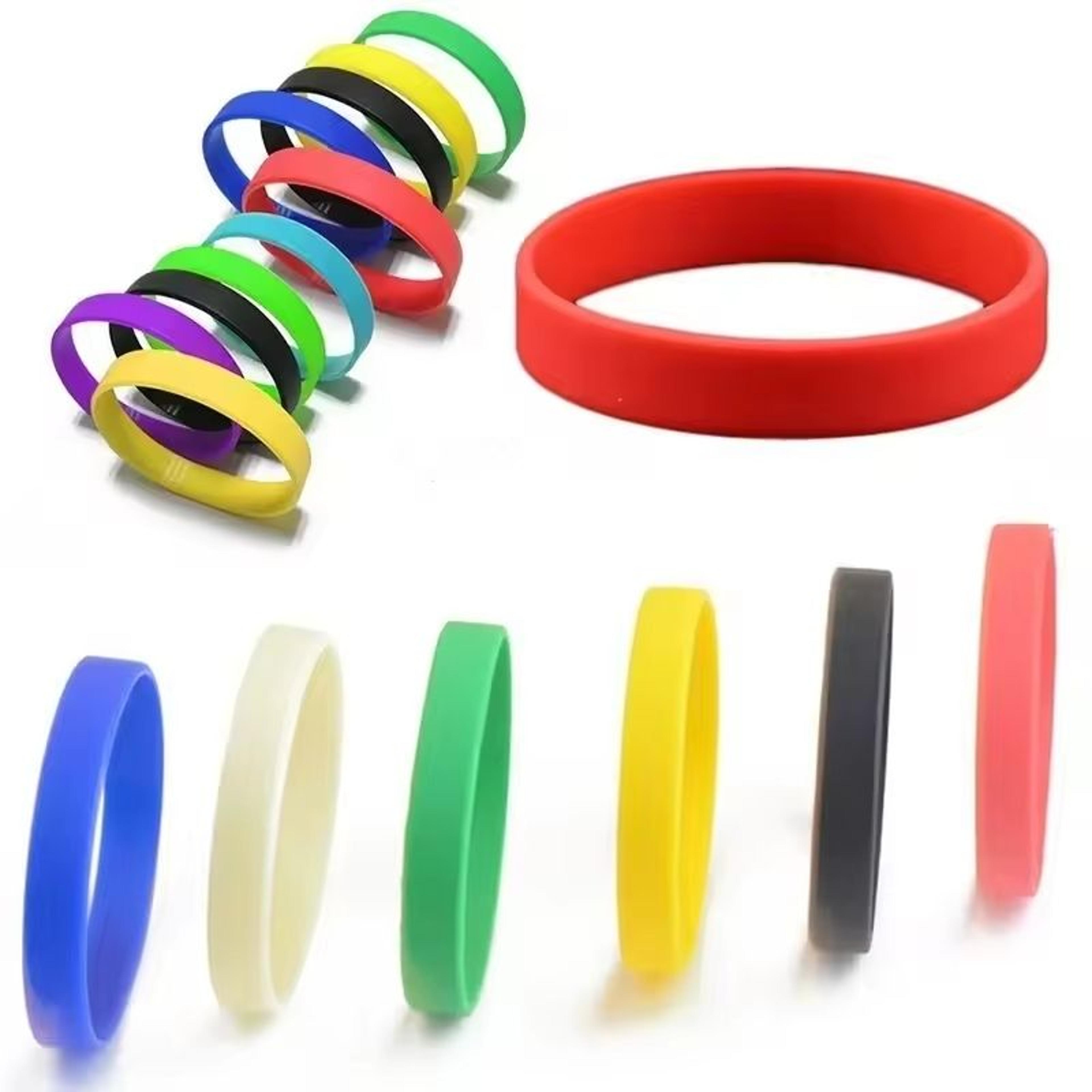 luminous silicone wristband set glow sports bracelets for outdoor training (5 pack)