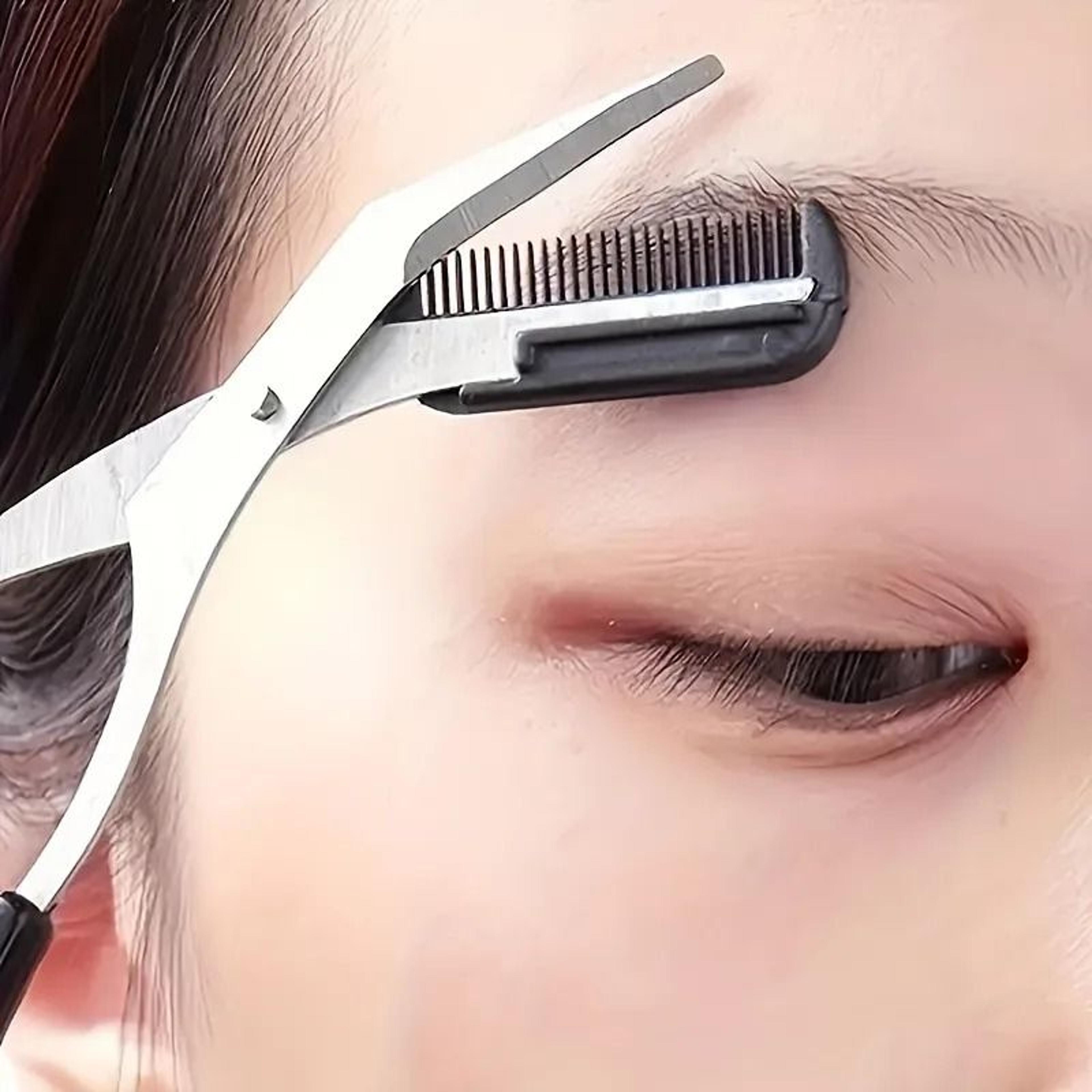 professional stainless steel folding eyebrow trimmer and precision grooming razor