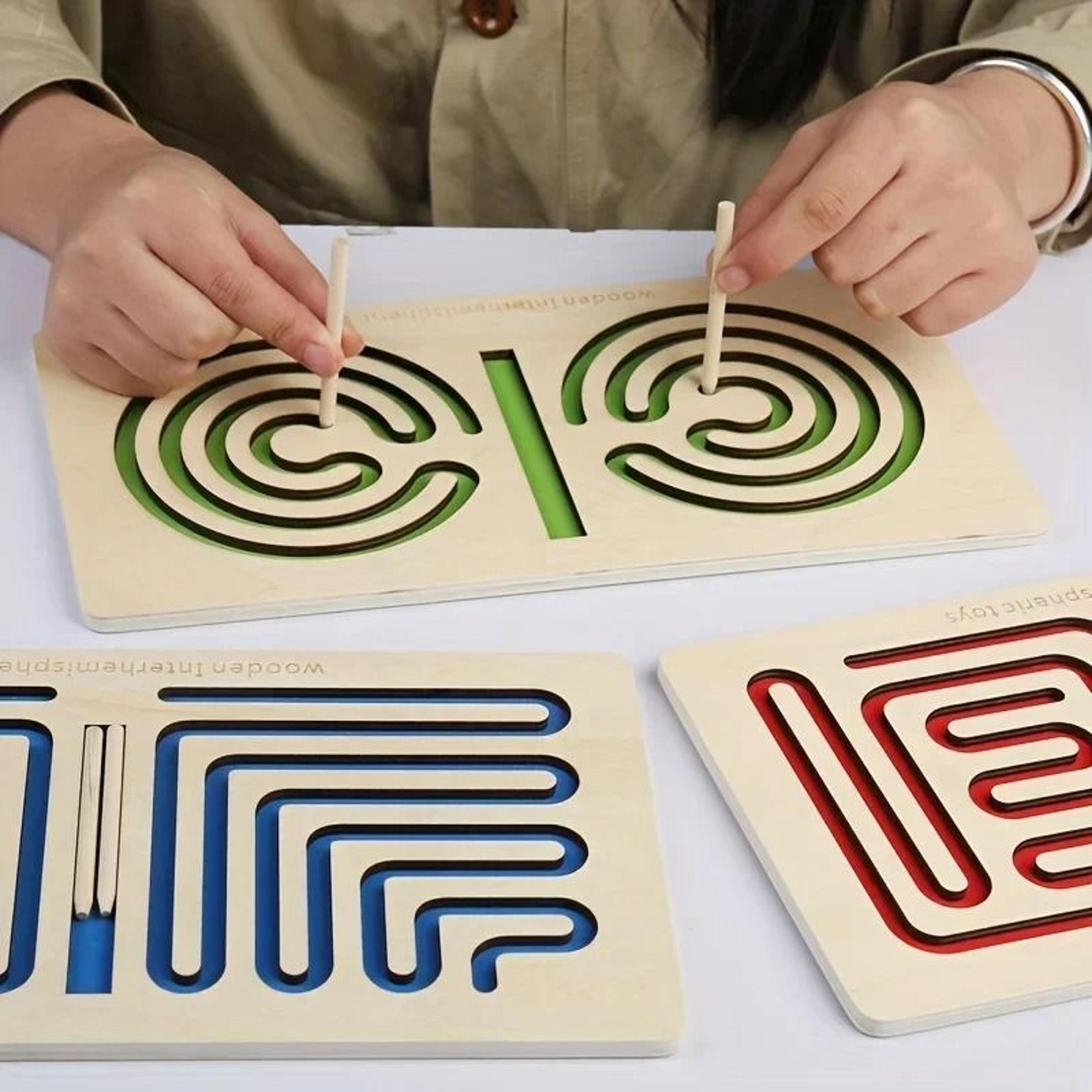 logical thinking brain development puzzle for adolescent attention and coordination training