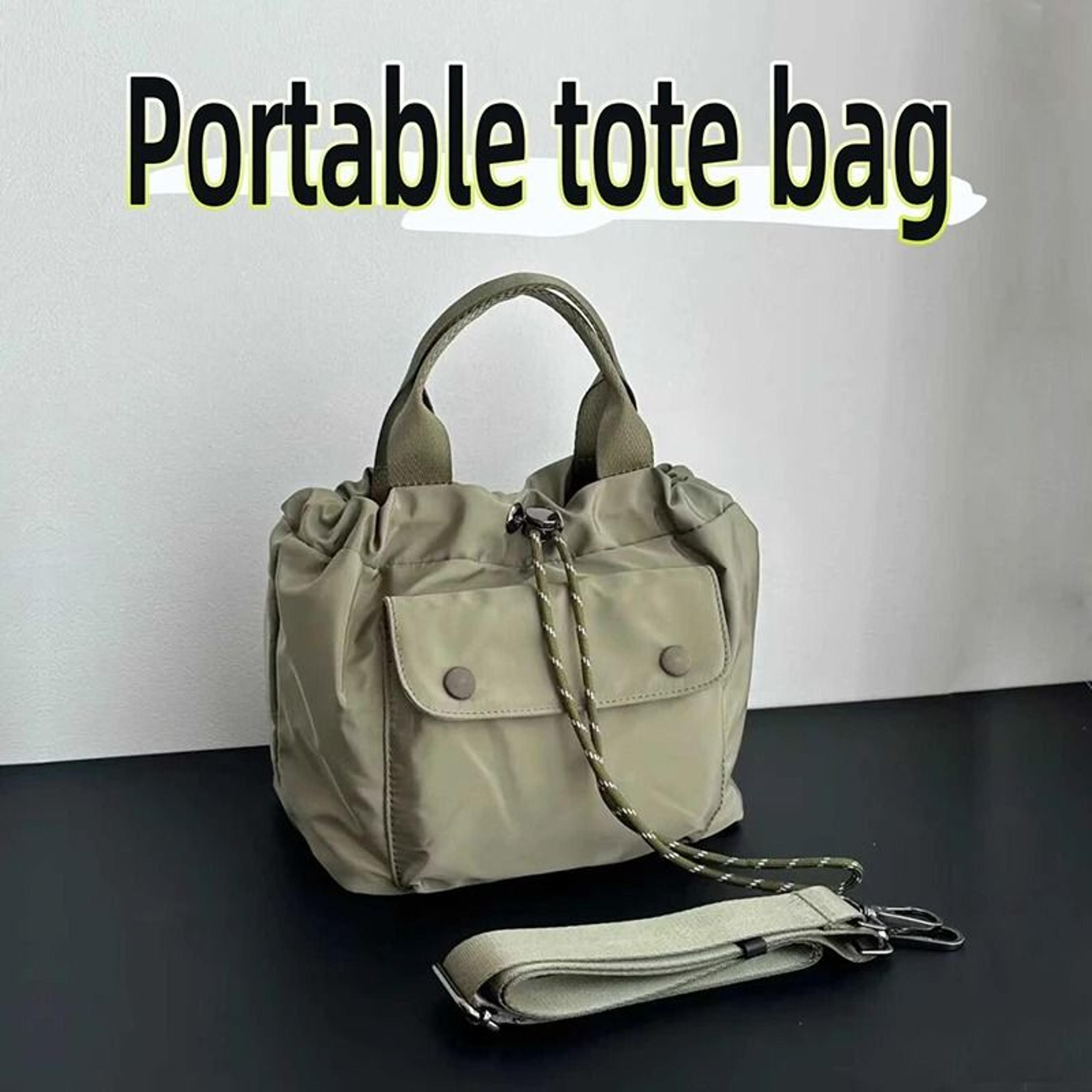 lightweight versatile nylon tote and commuter crossbody bag