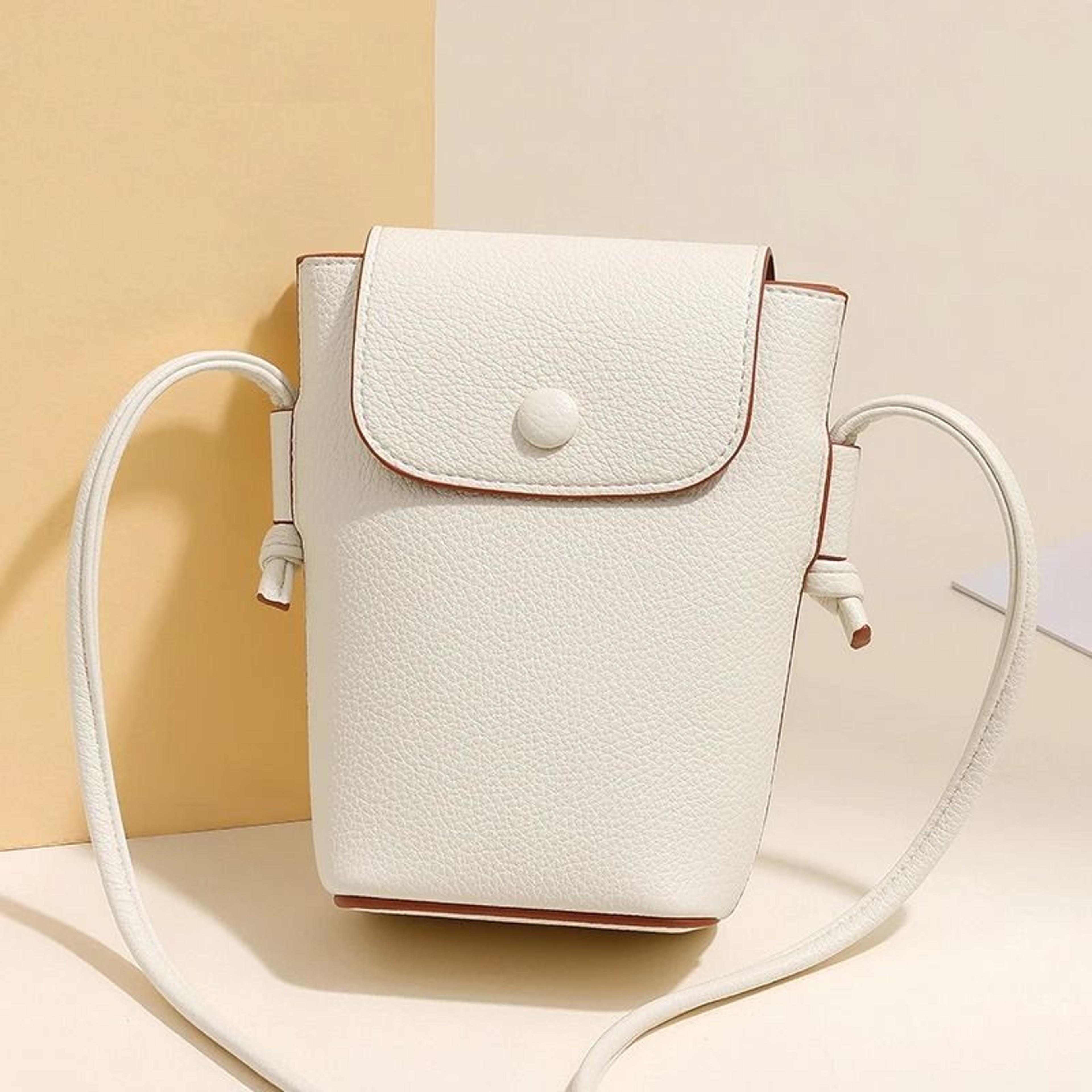 fashionable exquisite soft leather crossbody phone bag