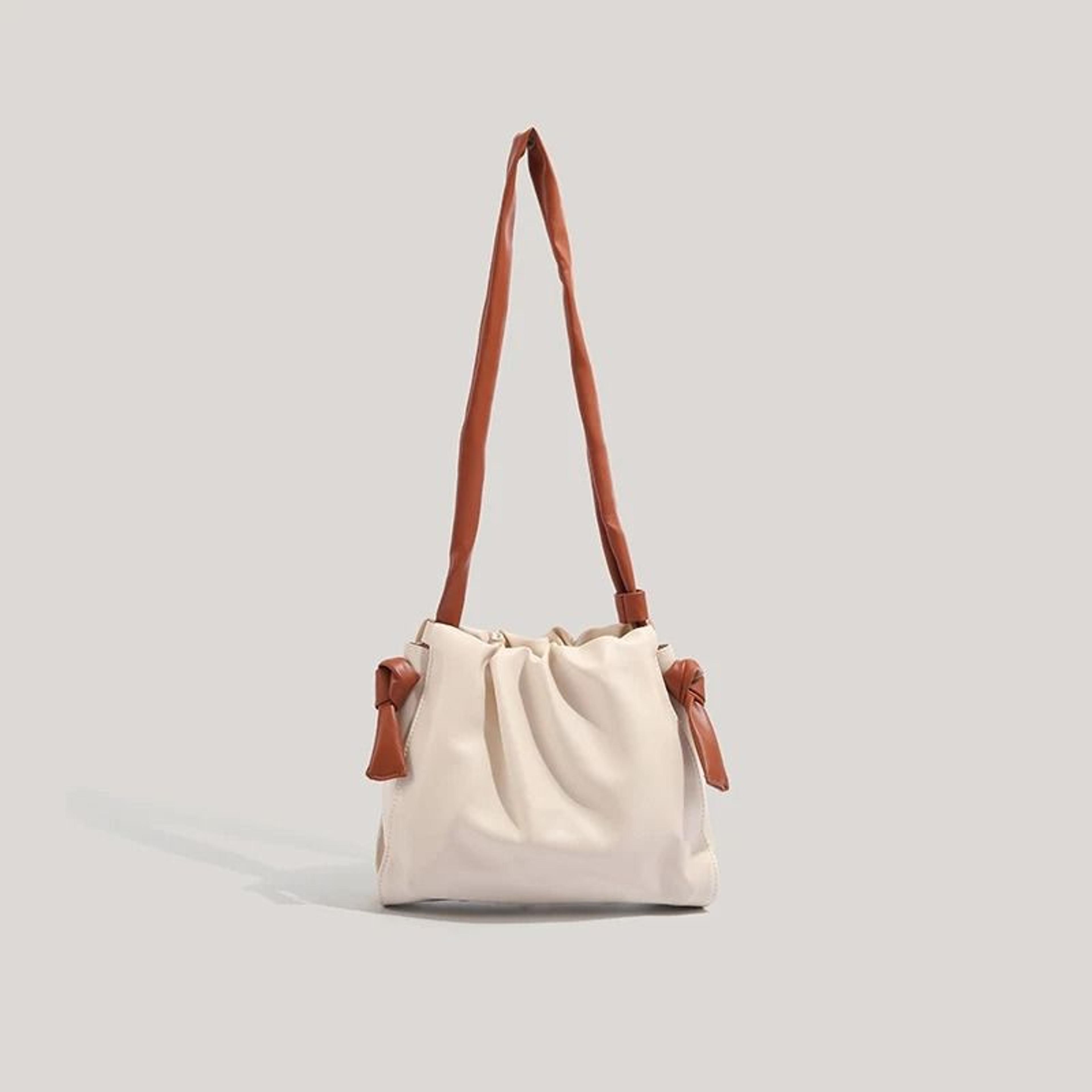 fashionable cloud-pleated bucket and versatile crossbody bag