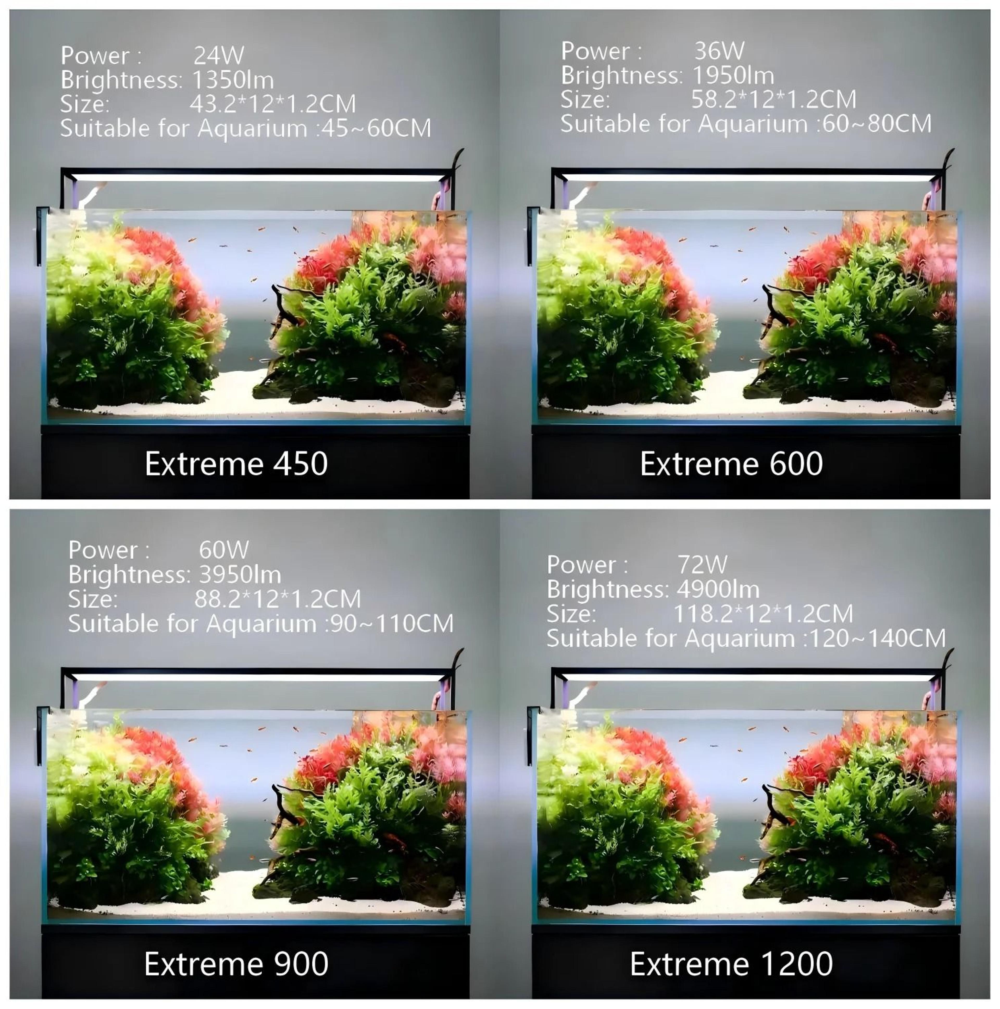 extreme ii smart app-controlled led aquarium light