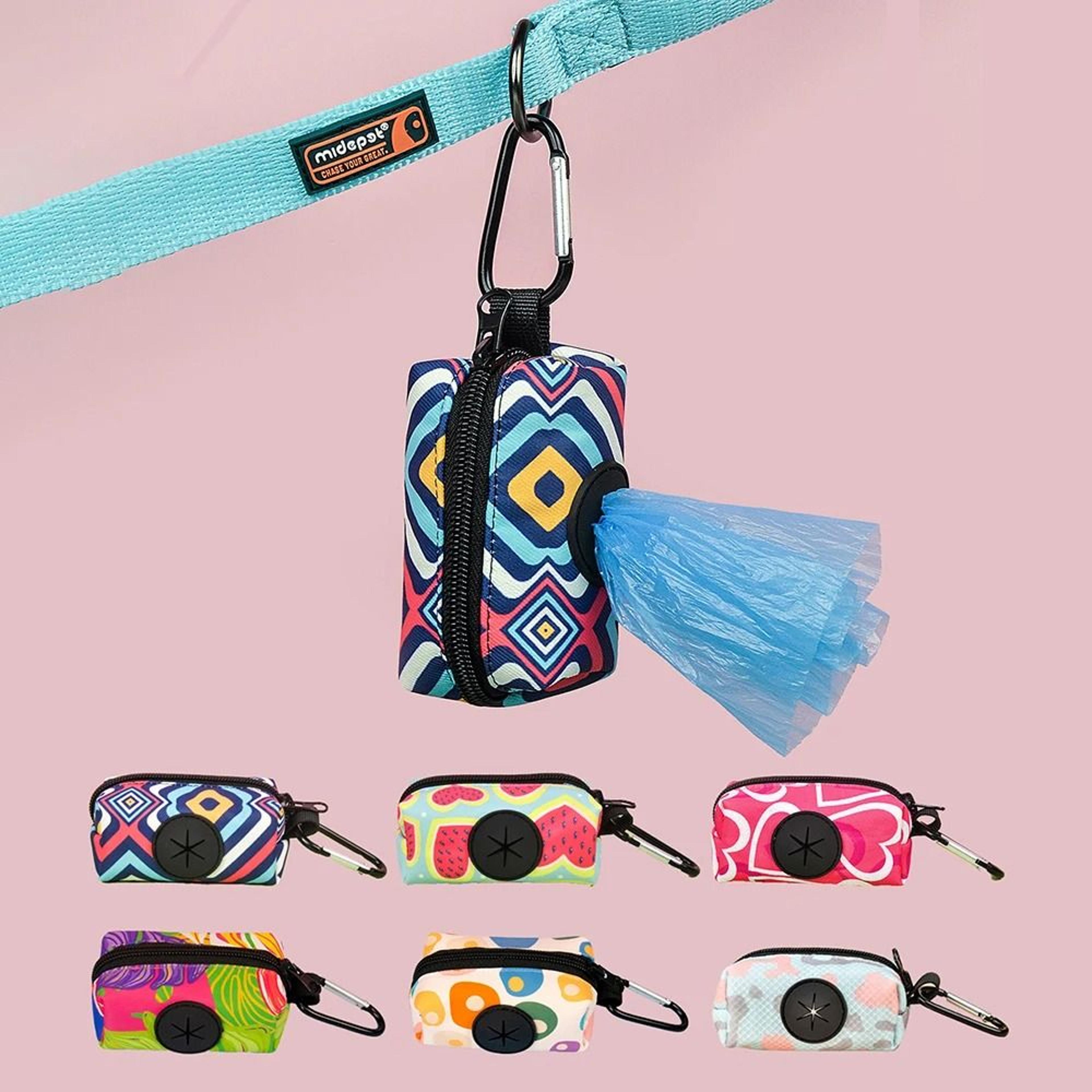 high-quality patterned dog poop bag dispenser