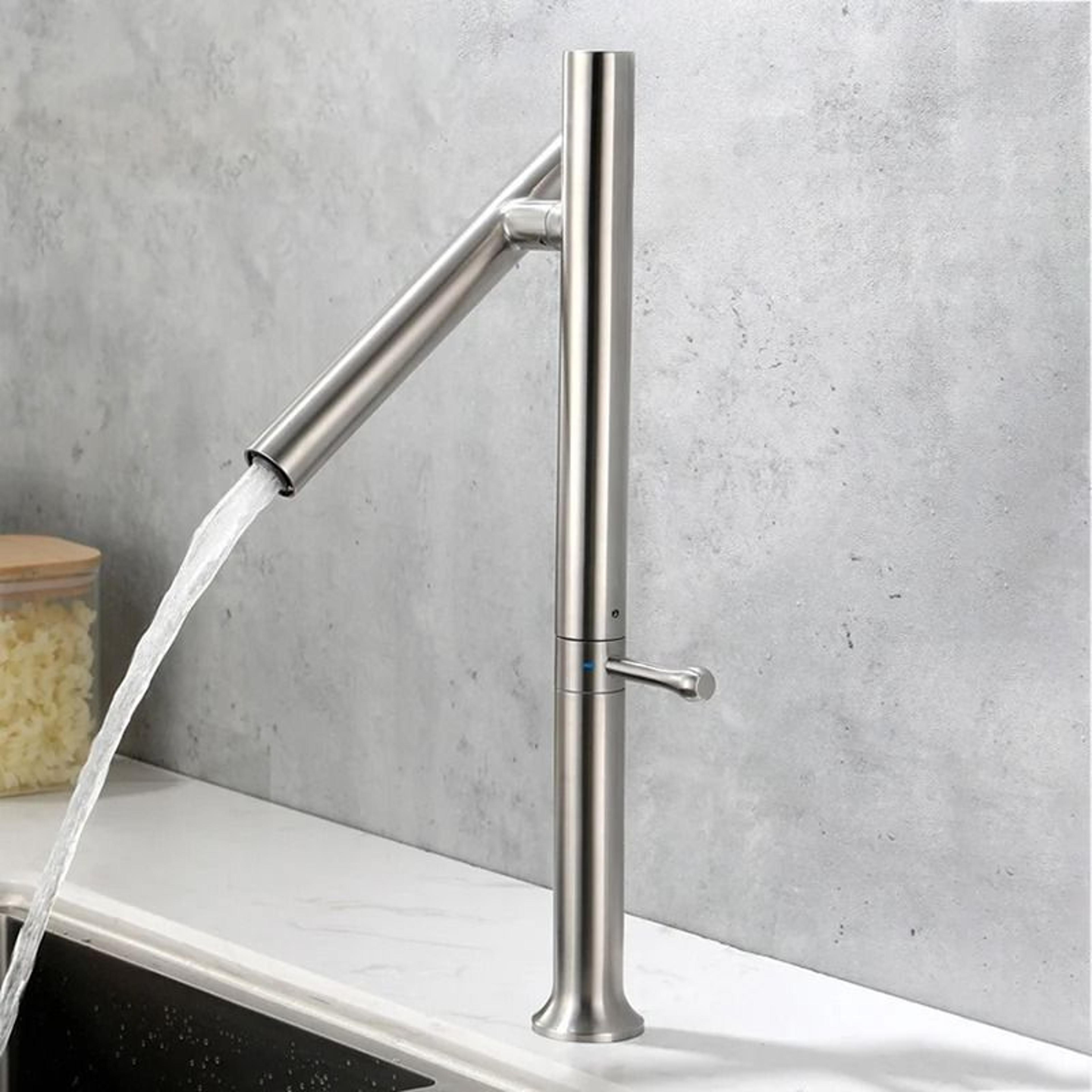 304 stainless steel folding kitchen sink faucet