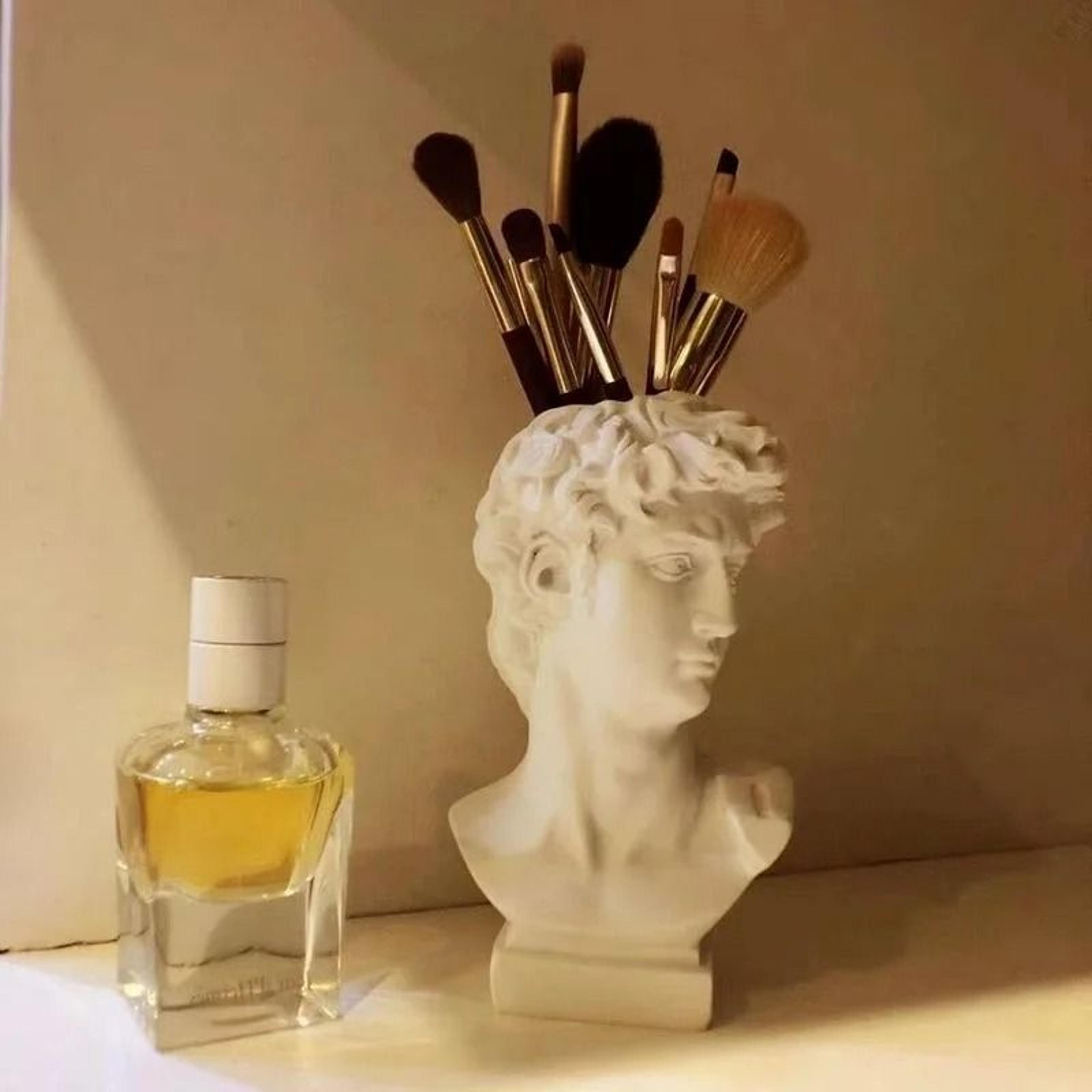 nordic david sculpture vase and artistic storage bucket