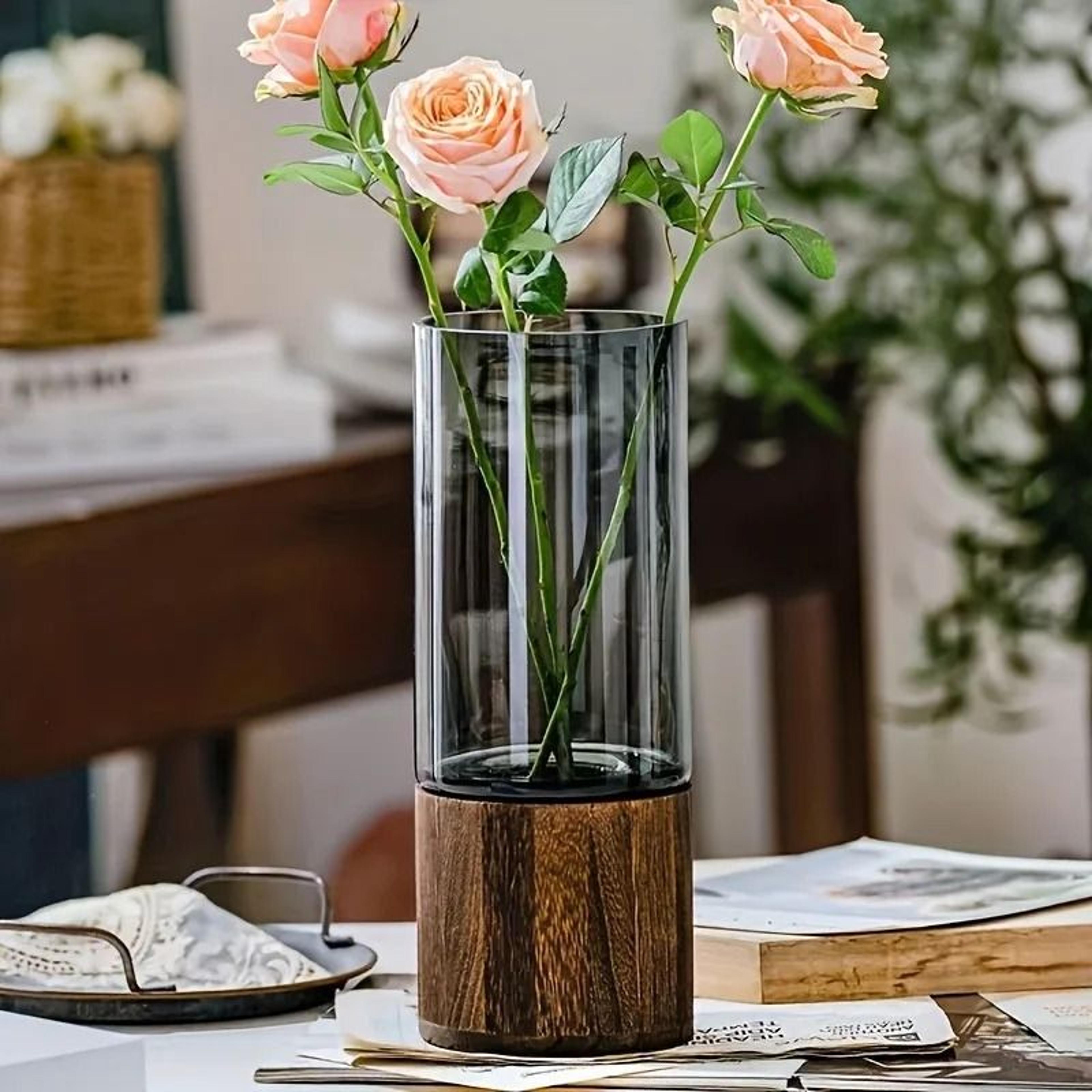 light luxury simple retro glass vase