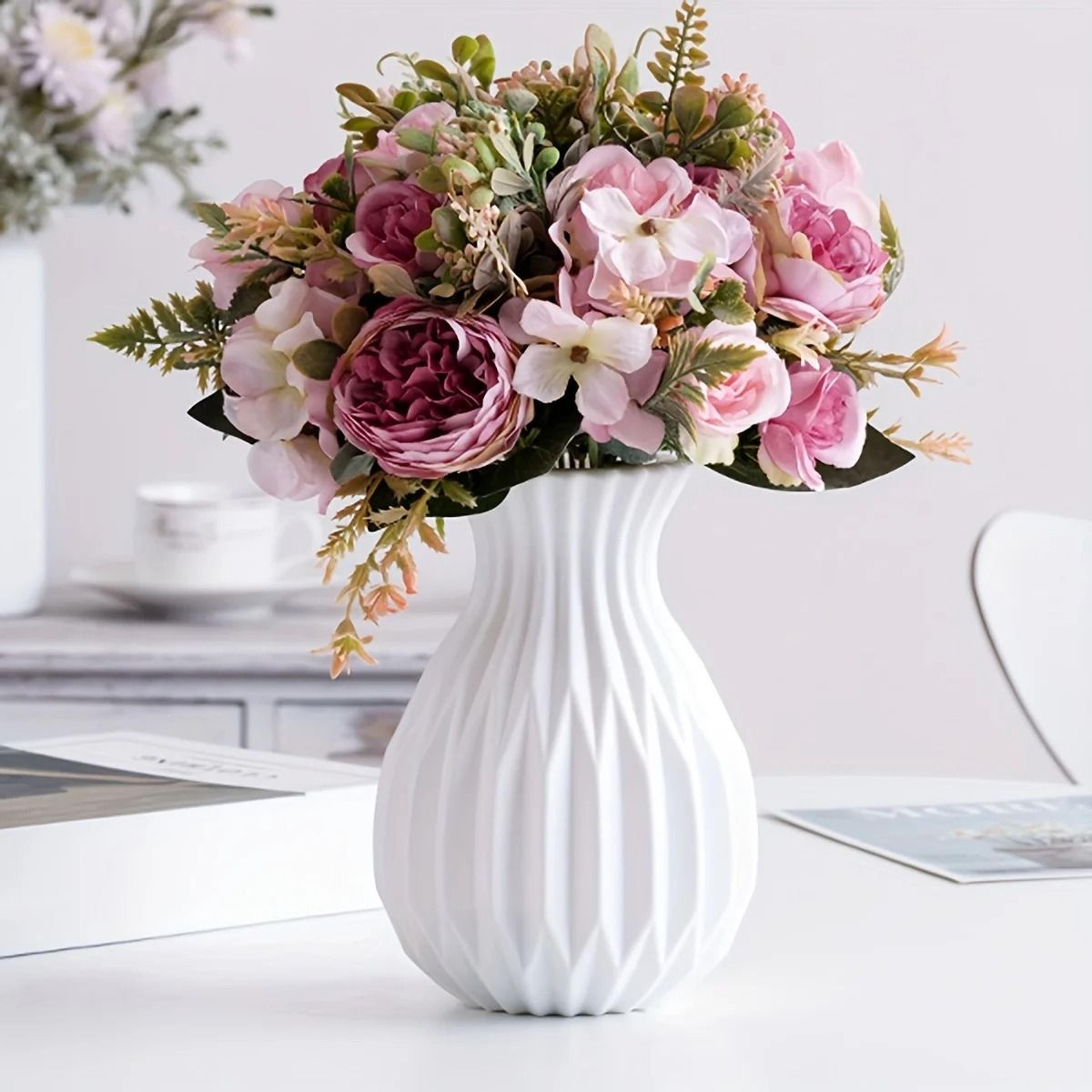 modern minimalist imitation ceramic plastic vase