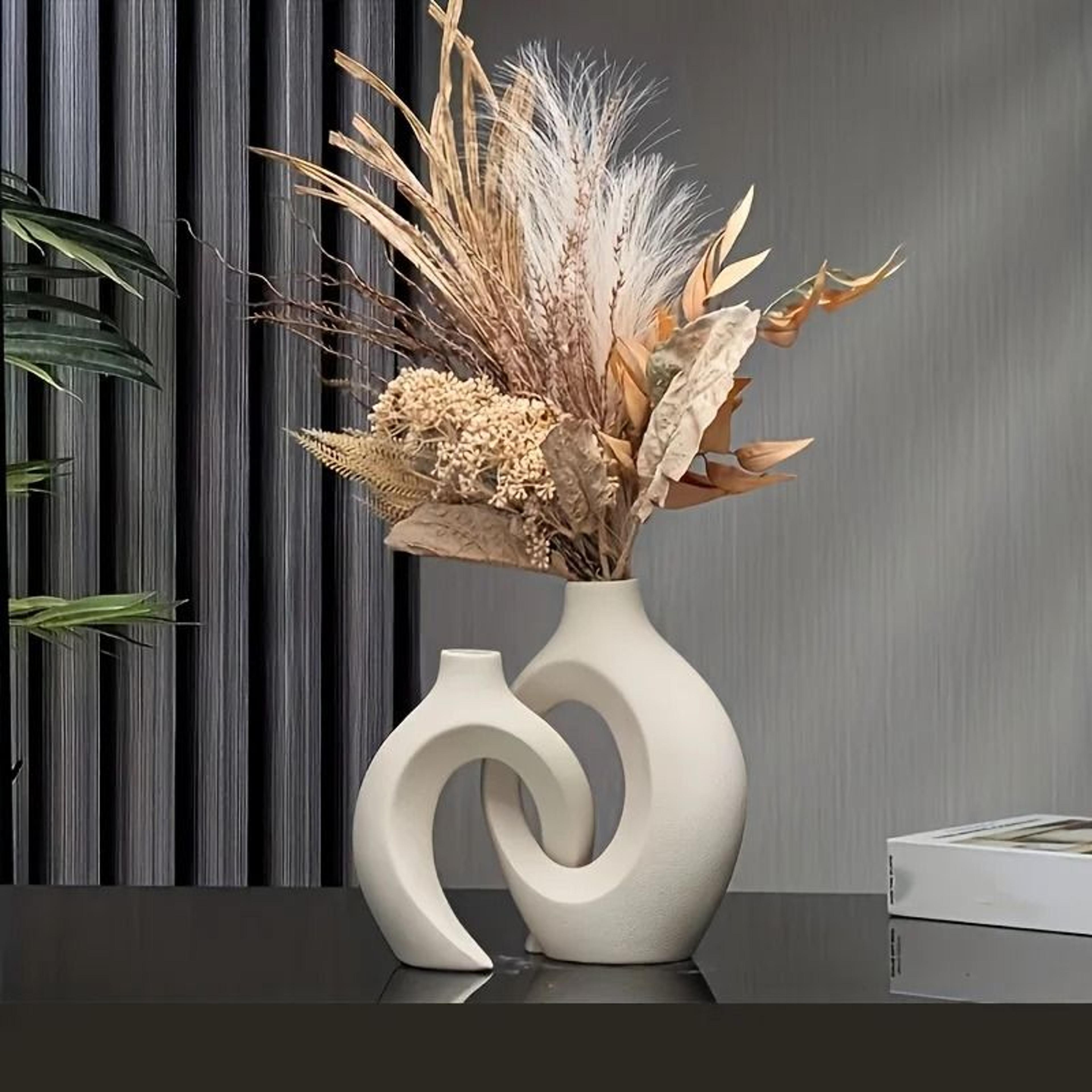 hollow nordic modern ceramic vase set