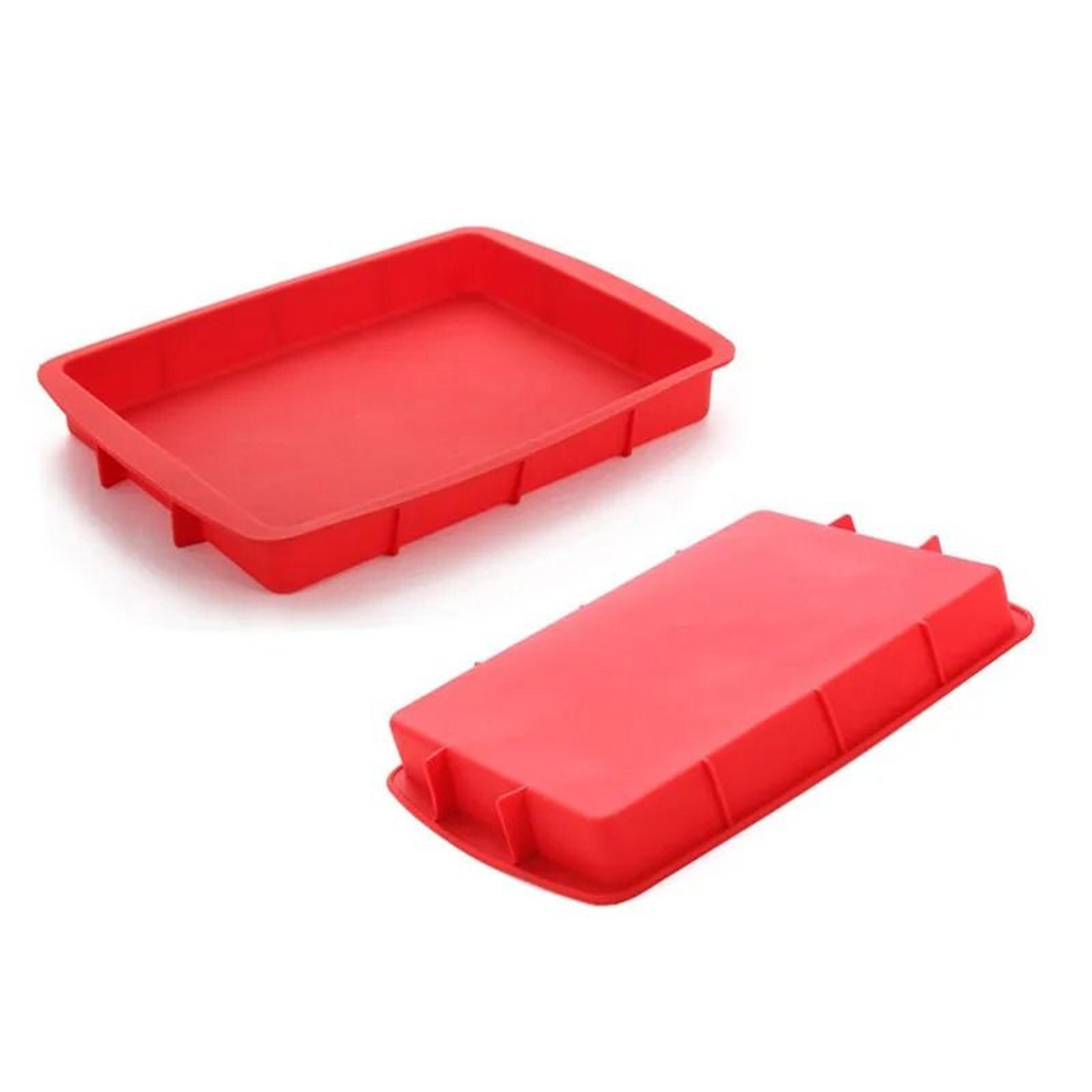 non stick rectangular silicone cake mold baking tools