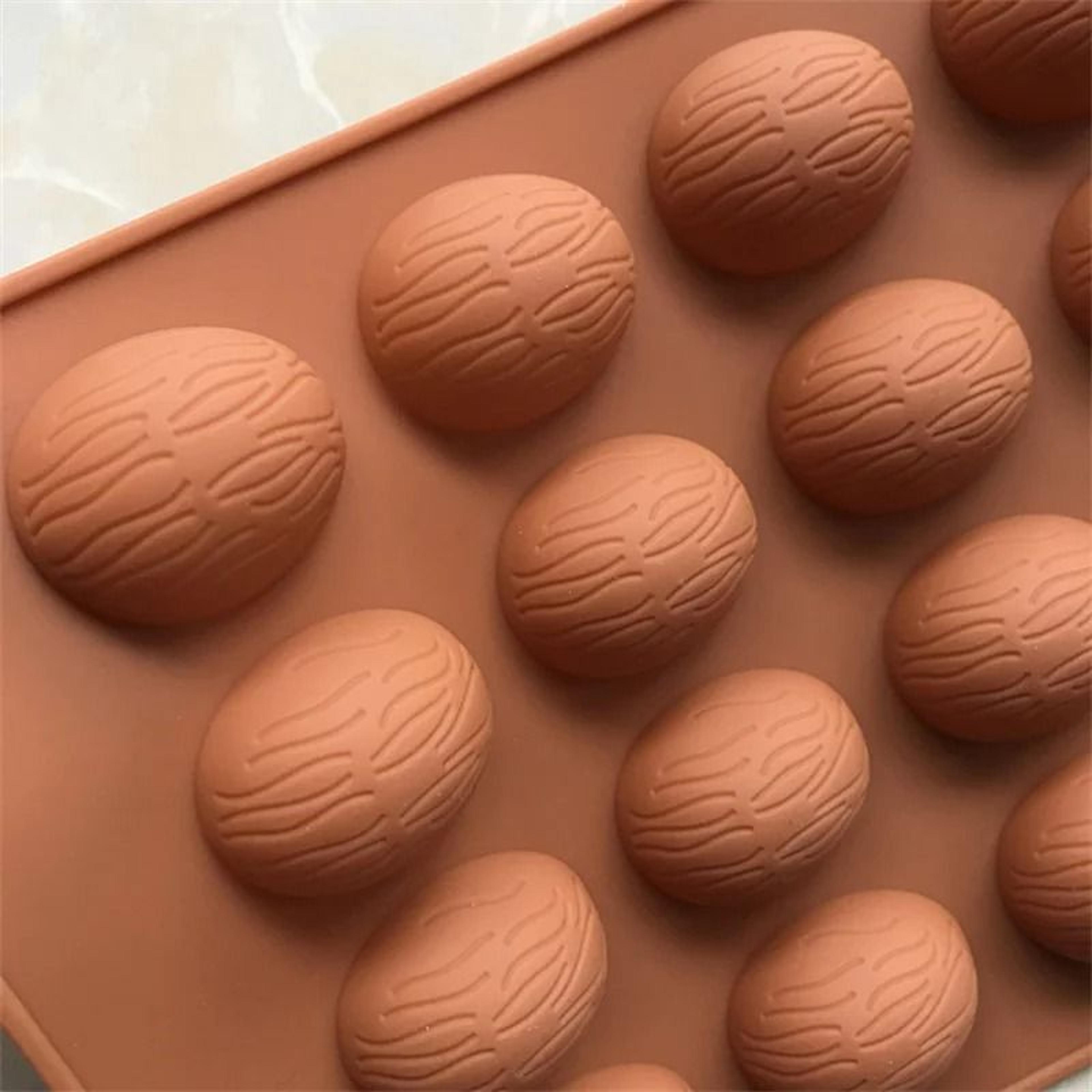 20 holes walnuts nuts shape silicone chocolate moulds