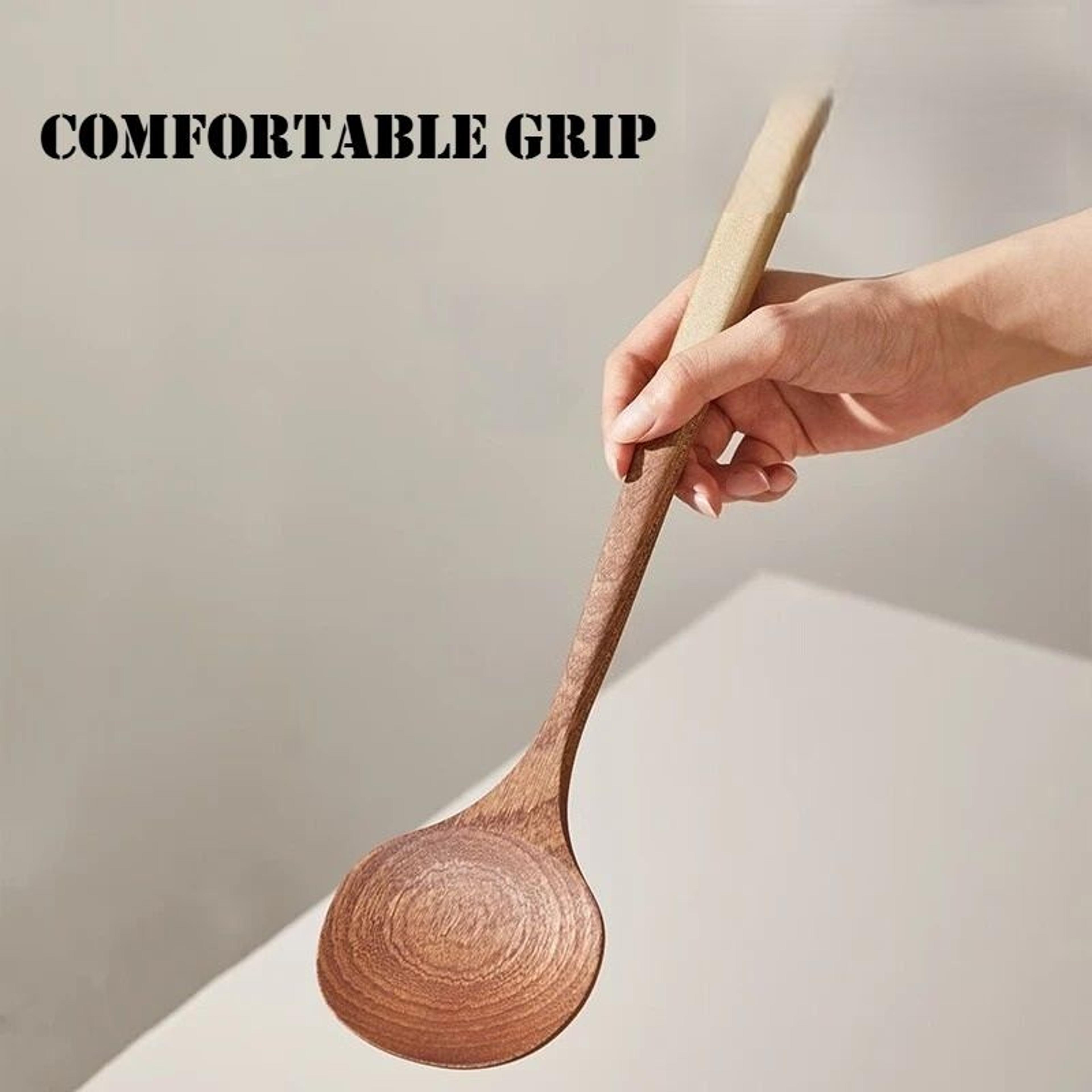 ebony mushroom shaped wok spatula