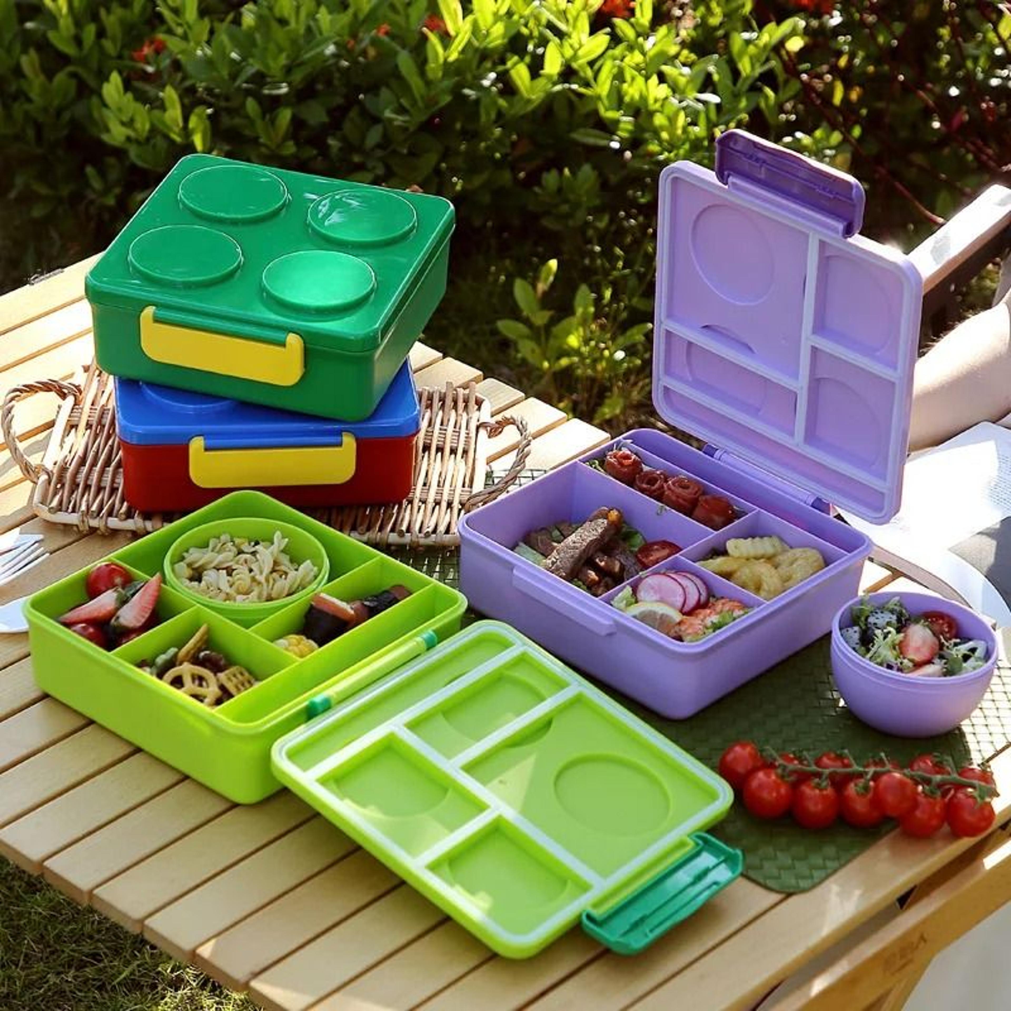 building blocks creative picnic bento box