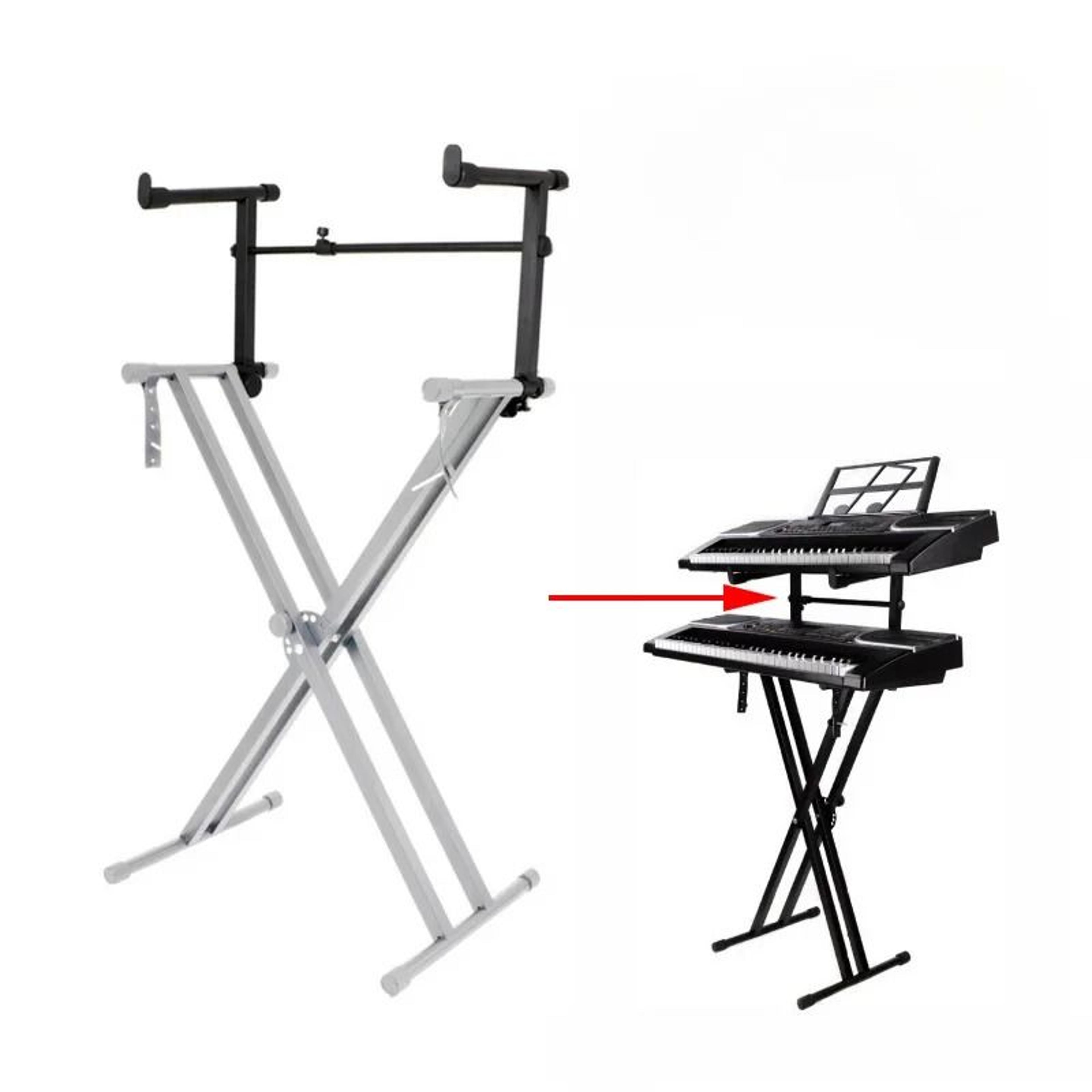 universal second tier extension adapter for keyboard stands
