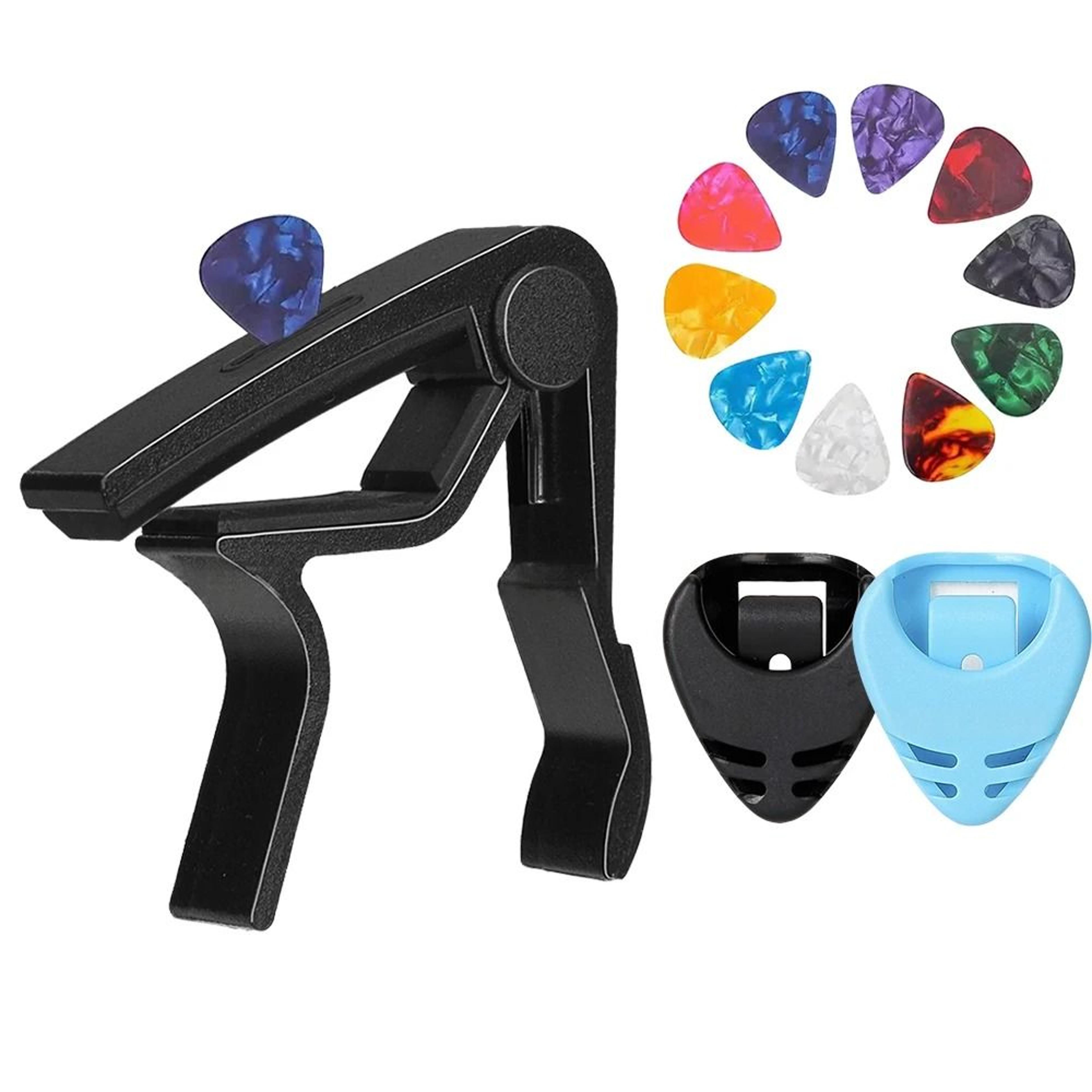 professional aluminum guitar capo and performance accessory kit