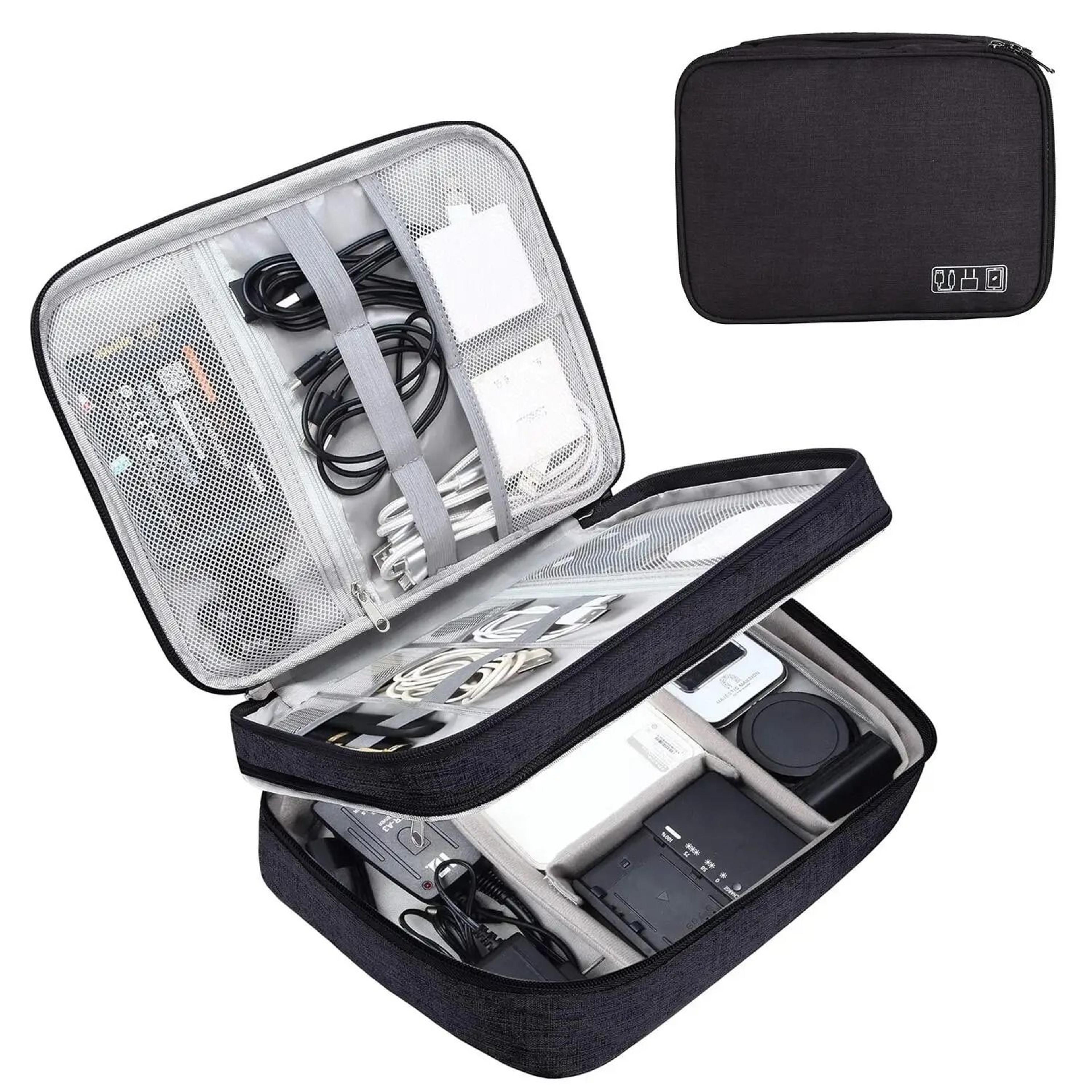 professional waterproof digital electronics organizer and portable travel cable storage bag