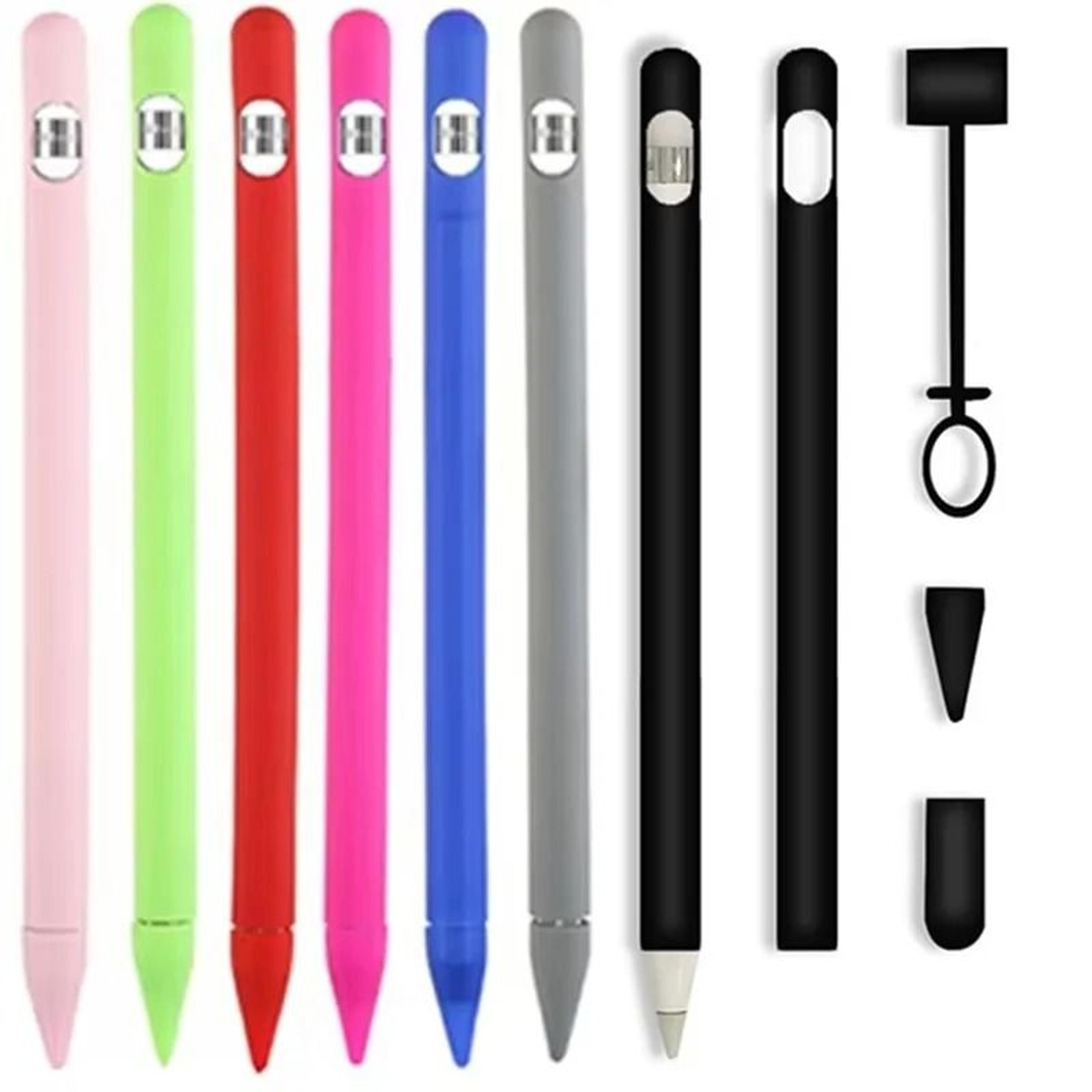 professional 4-in-1 soft silicone protective suite and anti-lost case for apple pencil 1st generation