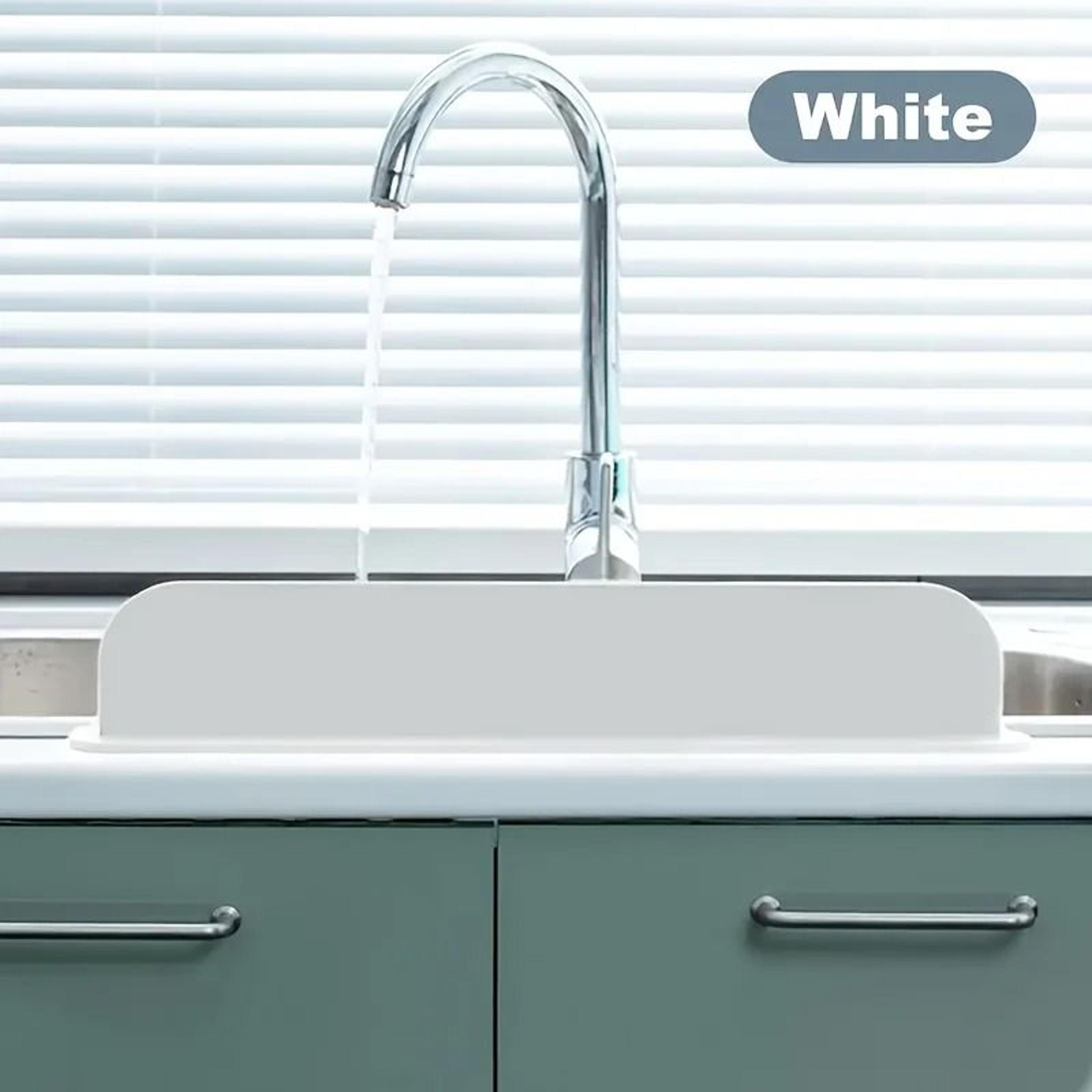 high elasticity silicone kitchen sink splash guard and water partition barrier
