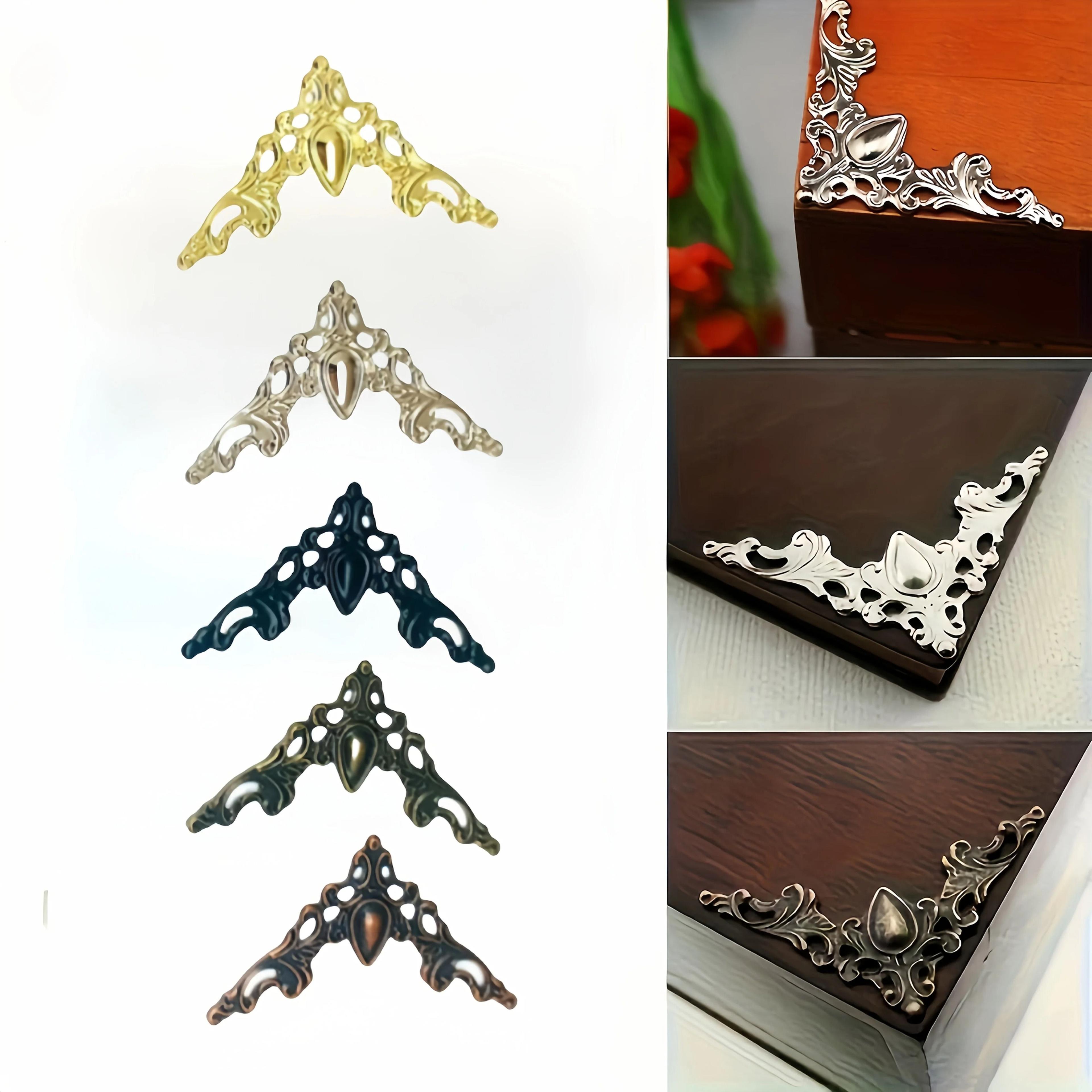 high stability decorative metal corner protectors and 50 piece hollow triangle edge guard set