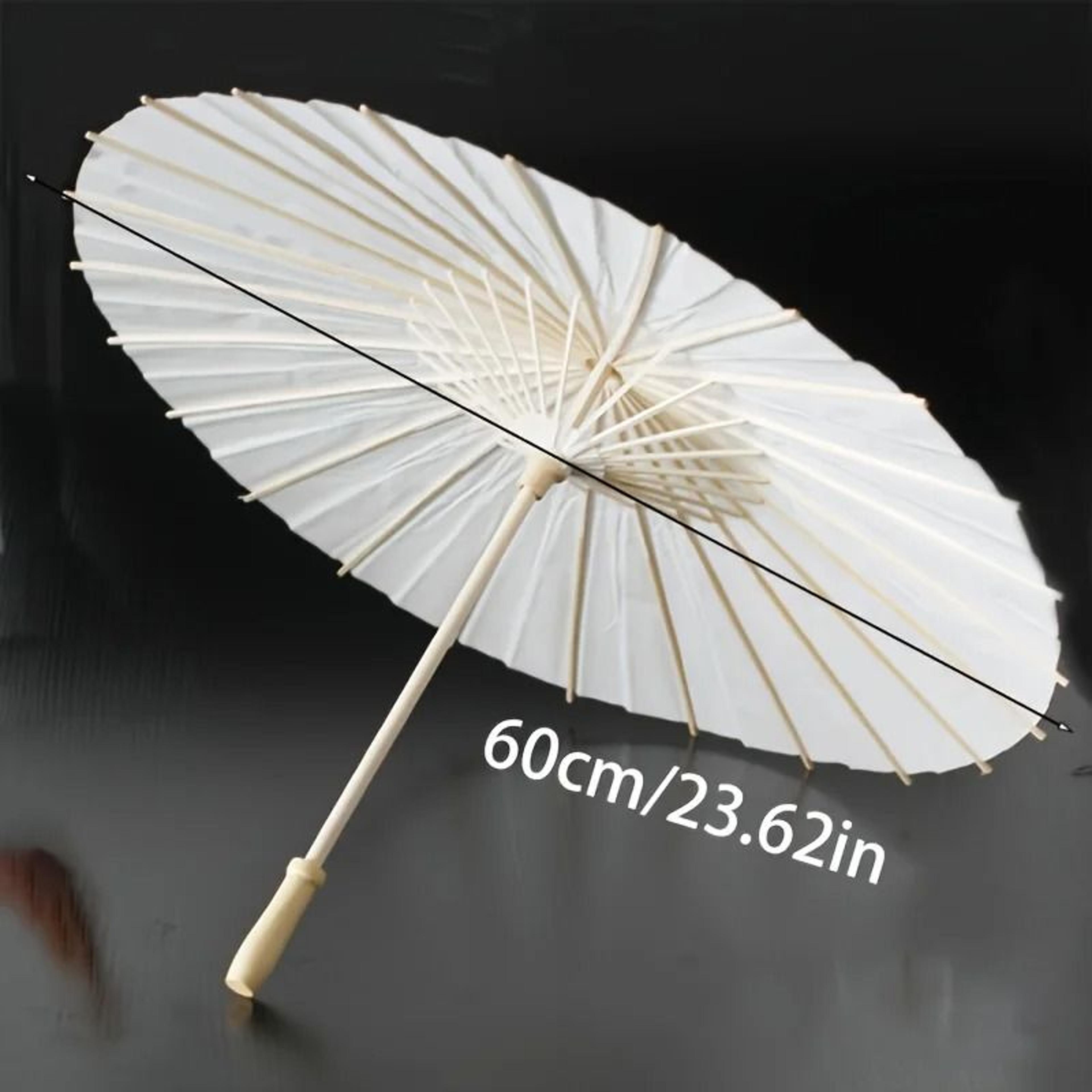 white paper umbrella and handmade traditional chinese bridal sunshade hardware