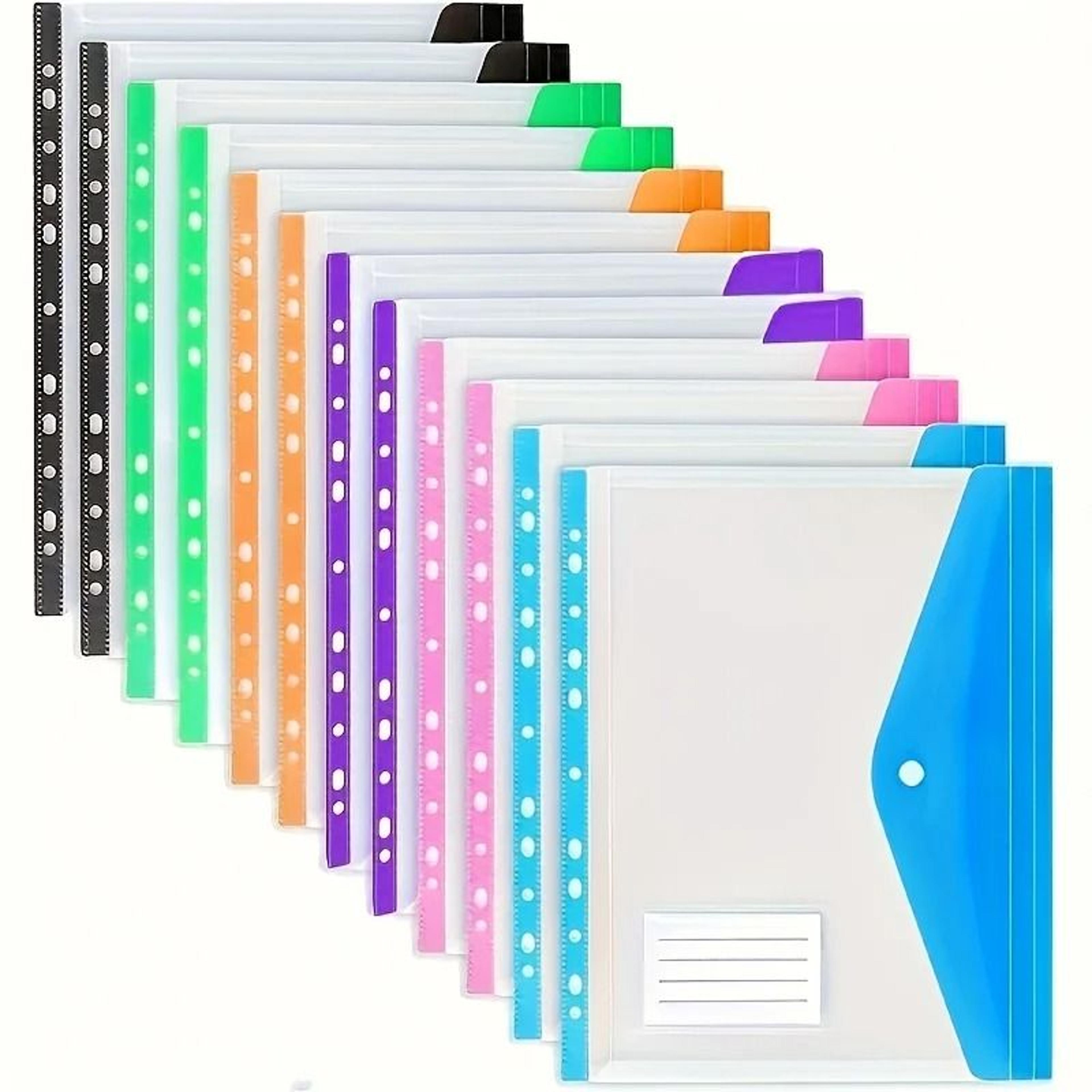 expandable a4 loose-leaf document pockets