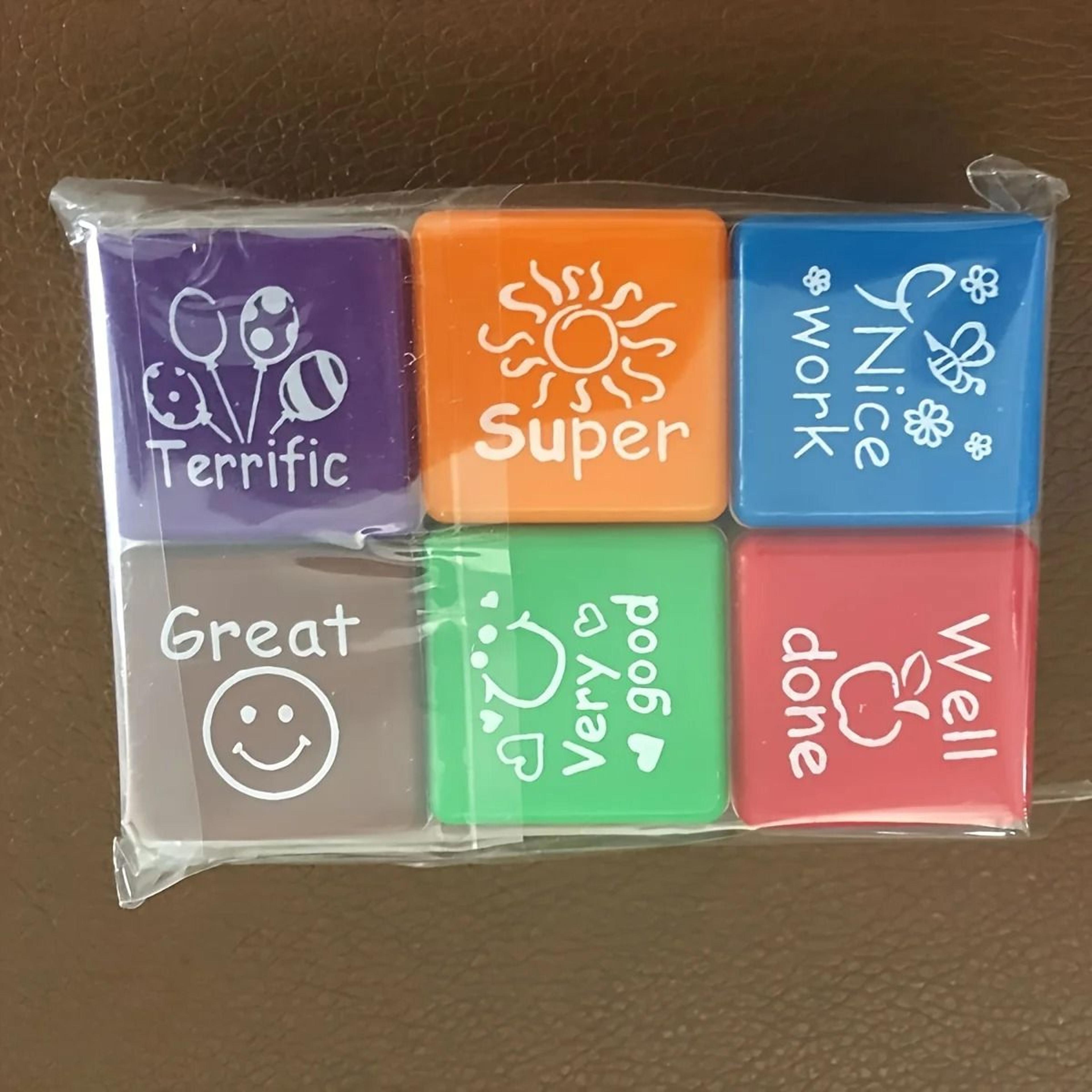teacher praise and encouragement stamp set 6 piece