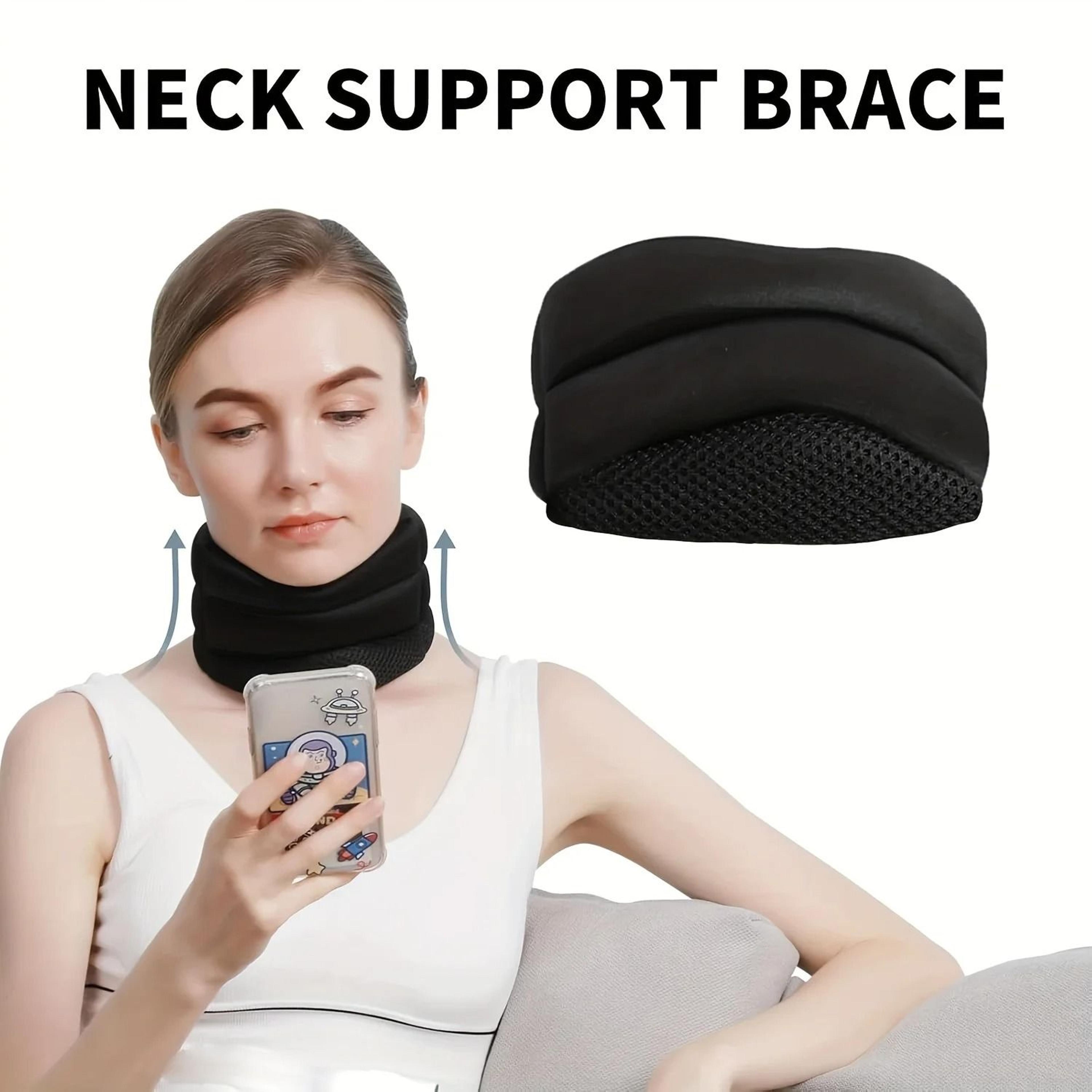 adjustable anti snoring neck support and cervical alignment brace