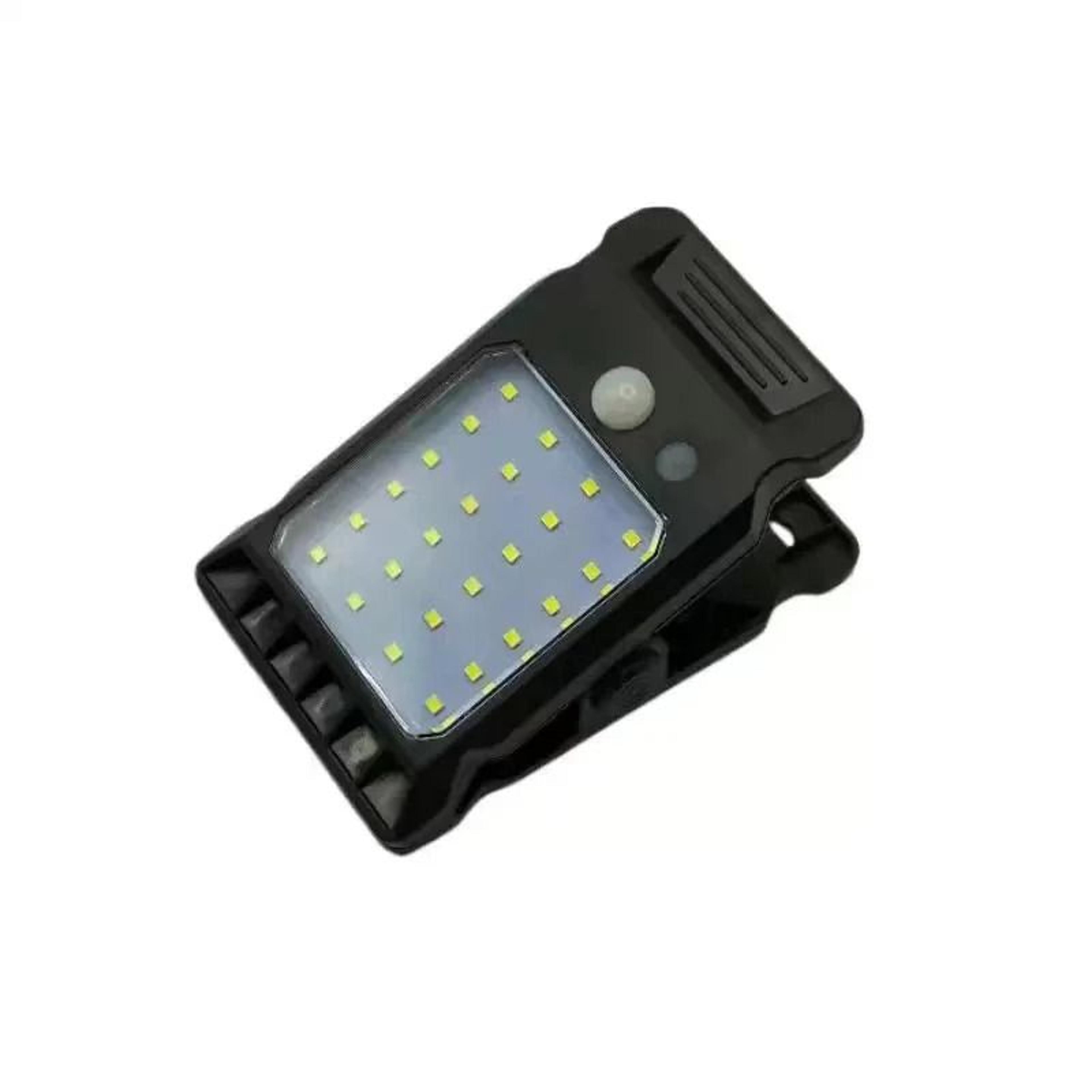 solar security light outdoor motion sensor clip-on lamp